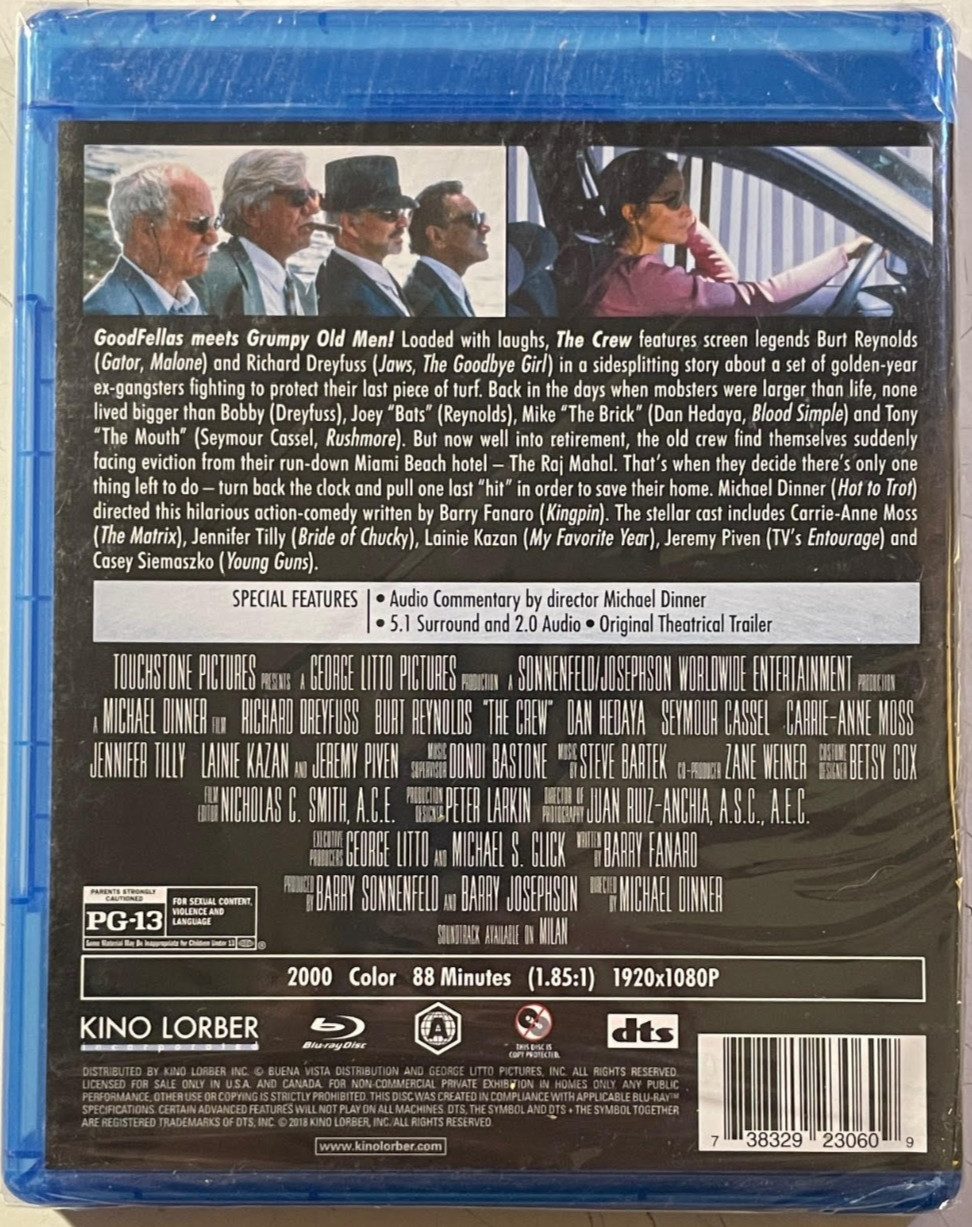 BRAND NEW SEALED The Crew Blu Ray Kino Lorber Richard Dreyfuss Burt Reynolds