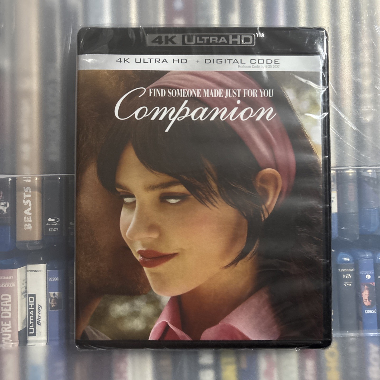 Companion (2025, 4K UHD +Digital) BRAND NEW FACTORY SEALED Jack Quaid