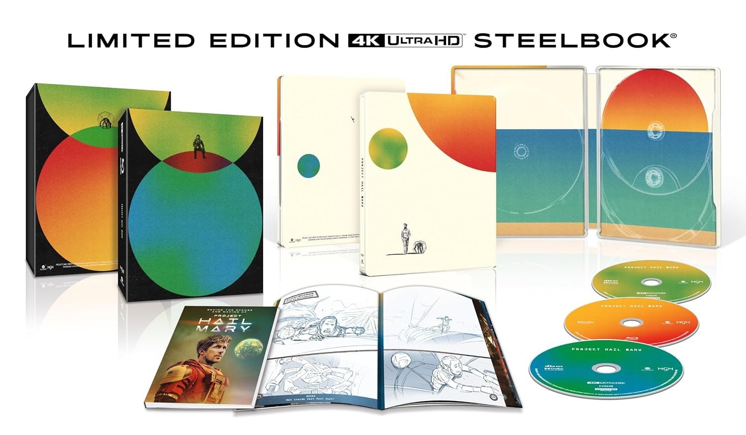 Project Hail Mary Limited Edition Steelbook 4K+Blu-ray SEALED! PREORDER
