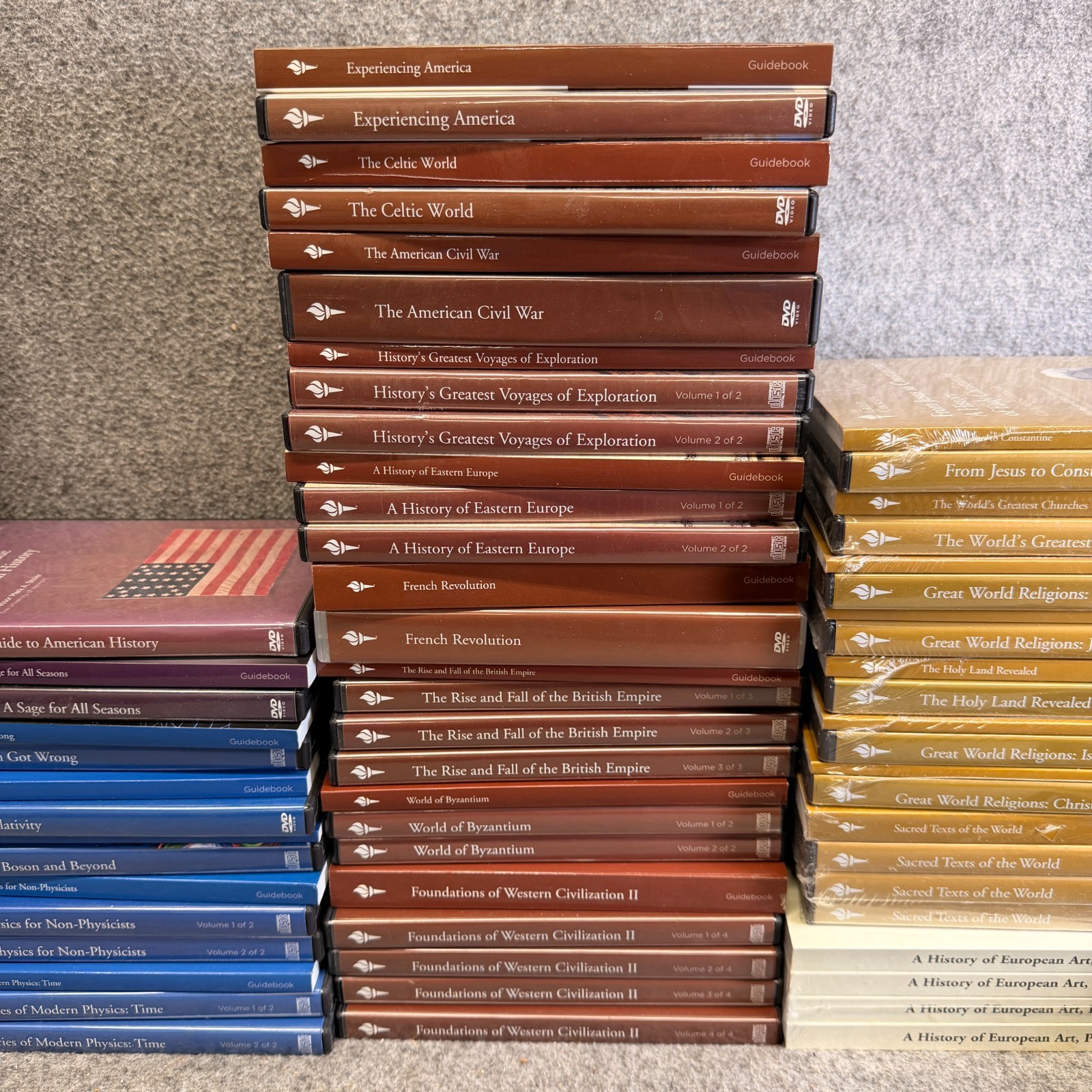 The Teaching Company Lot Of The Great Courses DVD Assorted Full Big Box