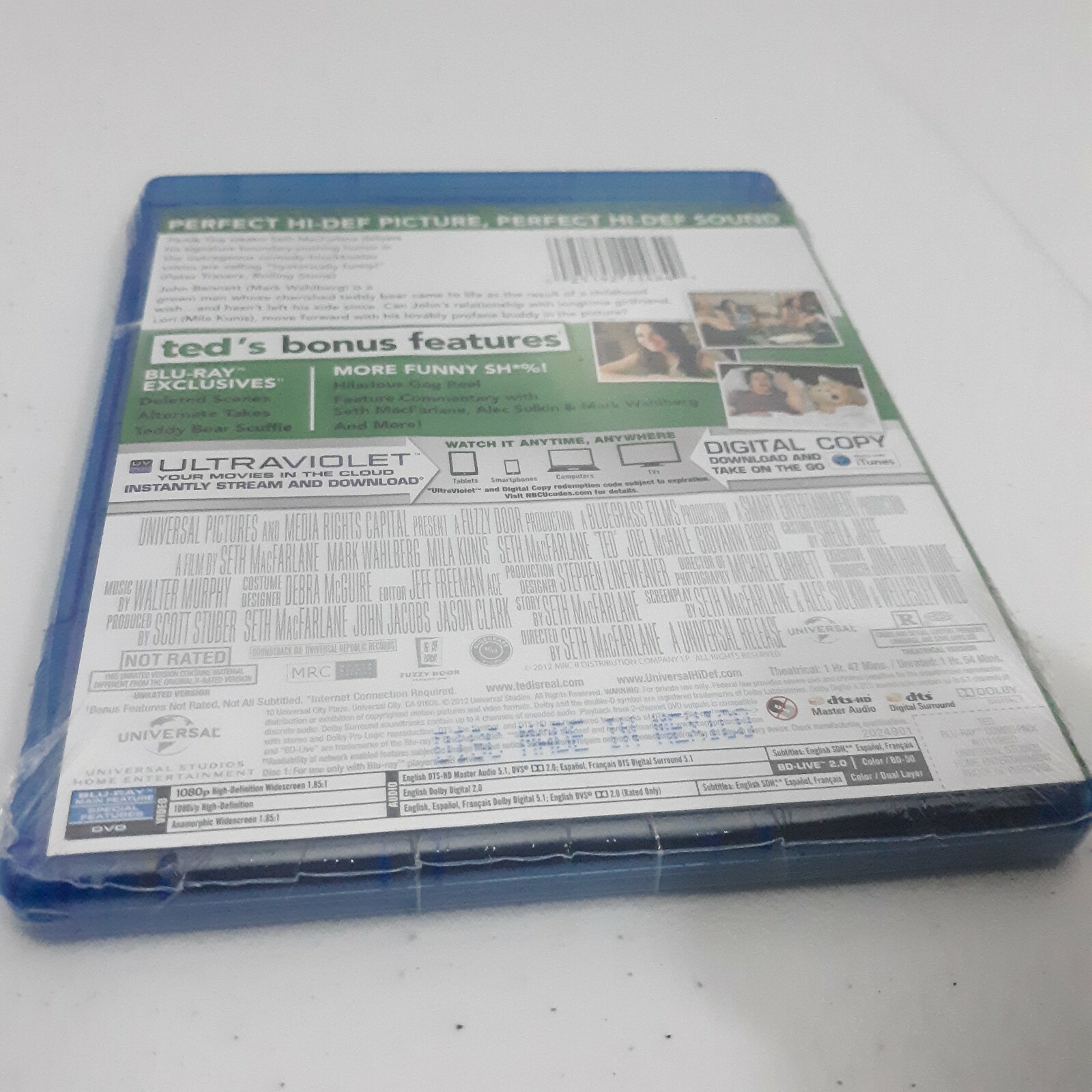 (Blu-ray Disc & DVD, 2012, 2-Disc Set, Unrated)Sealed Ted Wahlberg Mark New