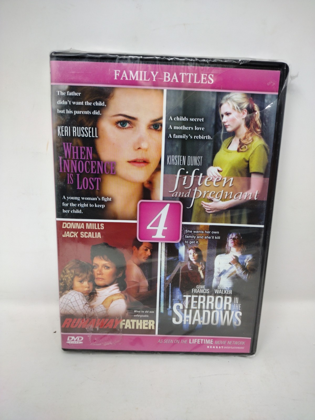 🔥LIFETIME TV-When Innocence is Lost-15 & Pregnant-Runaway Father-4 Films DVD