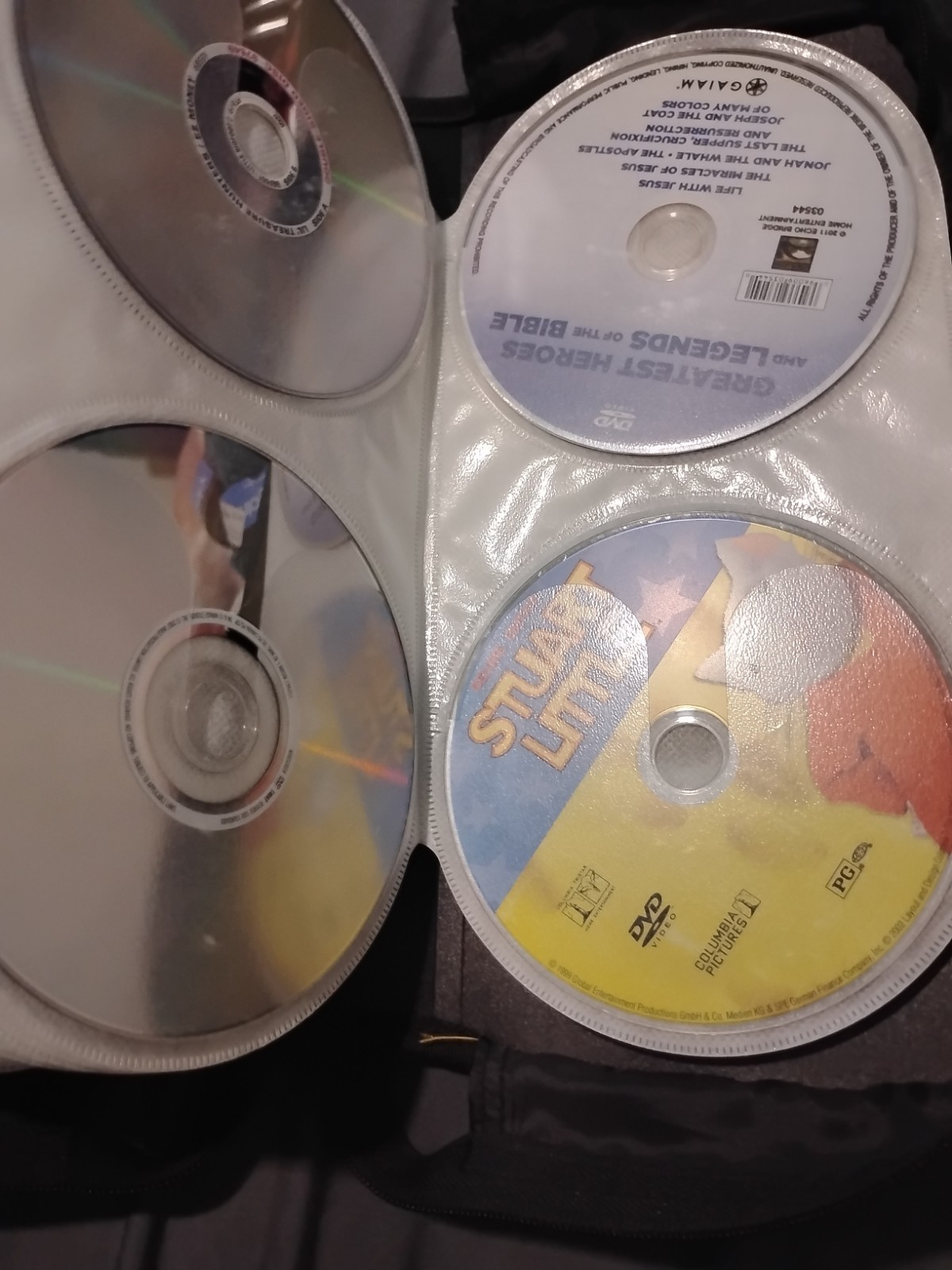 104 Dvd Lot Wholesale Loose With Binder Zipper Case Disney Family Kids Teens