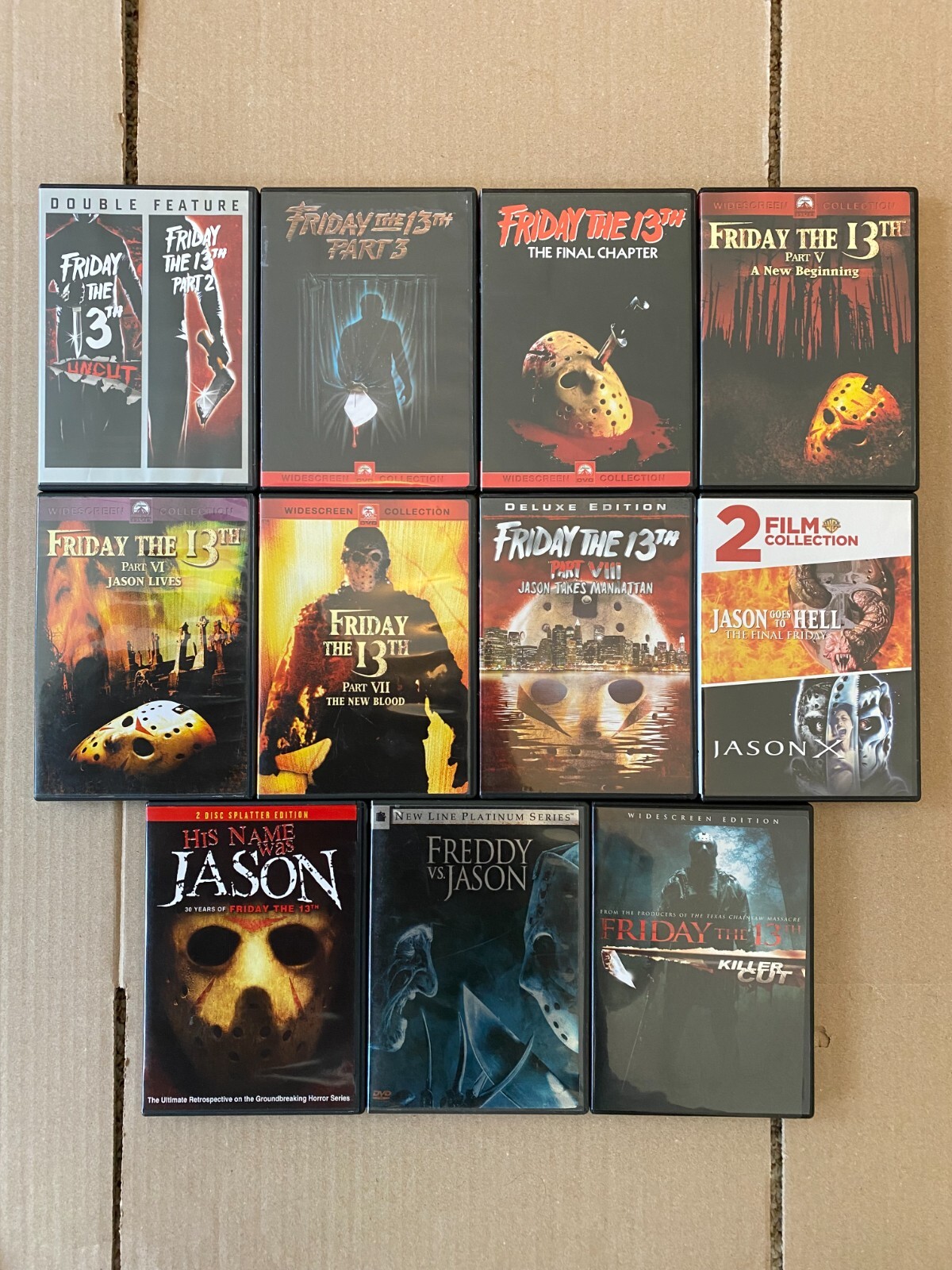 FRIDAY THE 13TH DVD Collection-13 Movies! Jason Voorhees, Stephen King, Horror