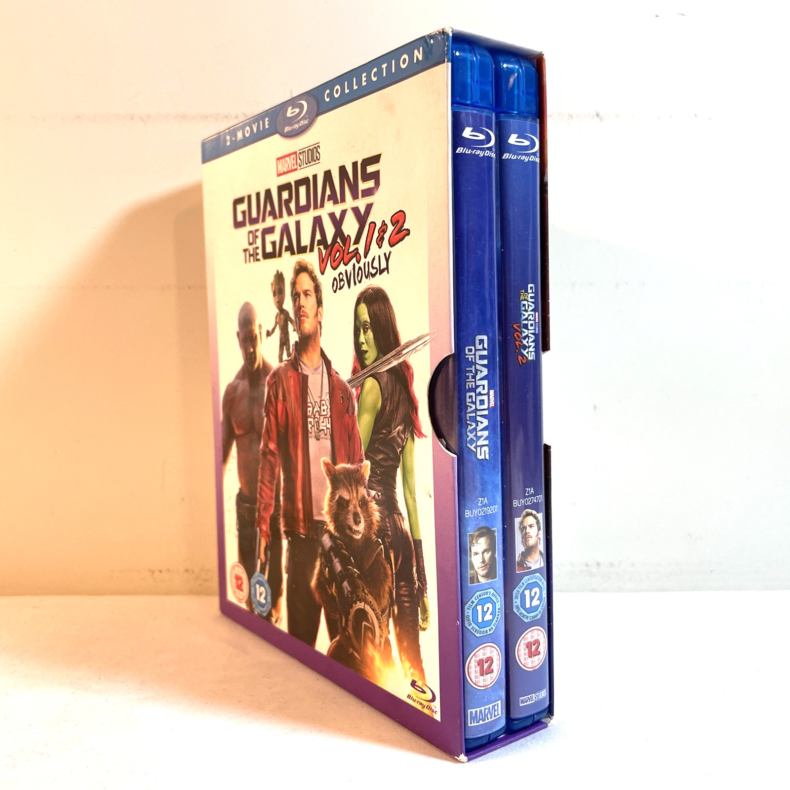 GUARDIANS OF THE GALAXY VOL. 1 & 2 (Blu-Ray) Action Sci-Fi *PAL ALL REGION*