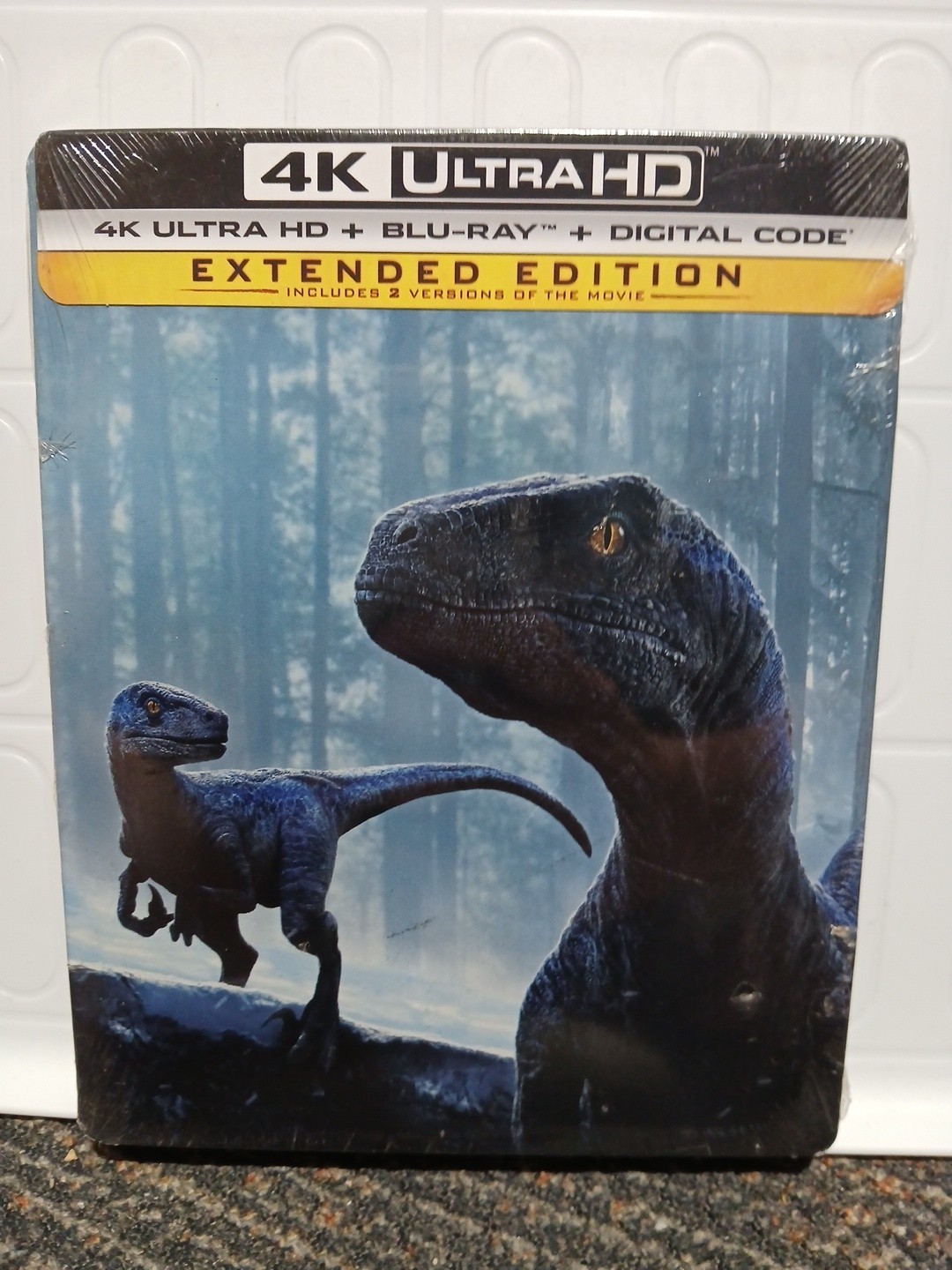 NEW Jurassic World Dominion Limited Edition SteelBook 4K UHD & Blu-ray + Digital