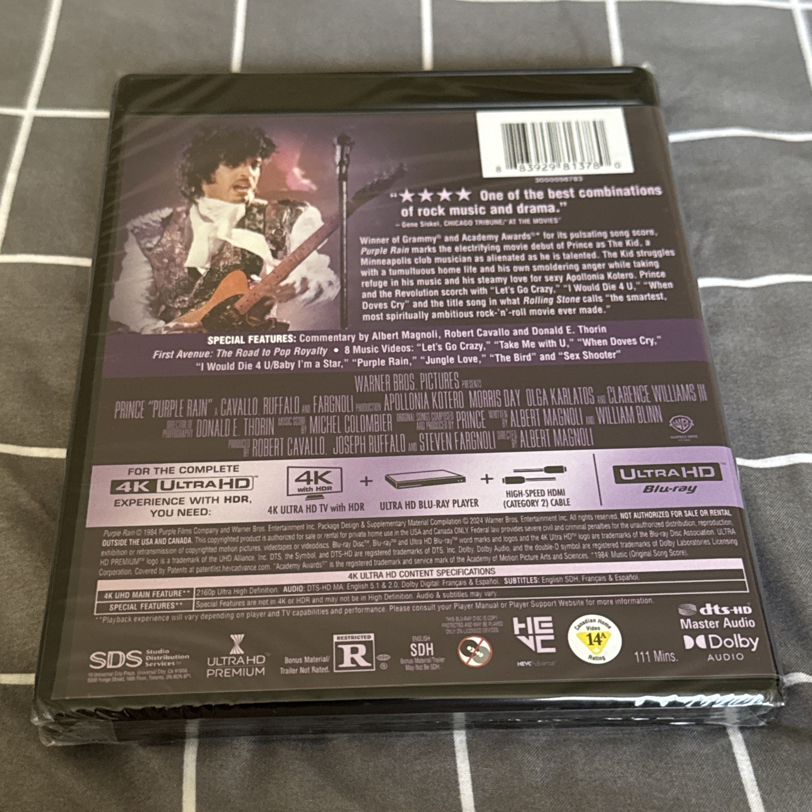 Purple Rain 4K UHD & Slipcover *READ* Prince Morris Day And The Time