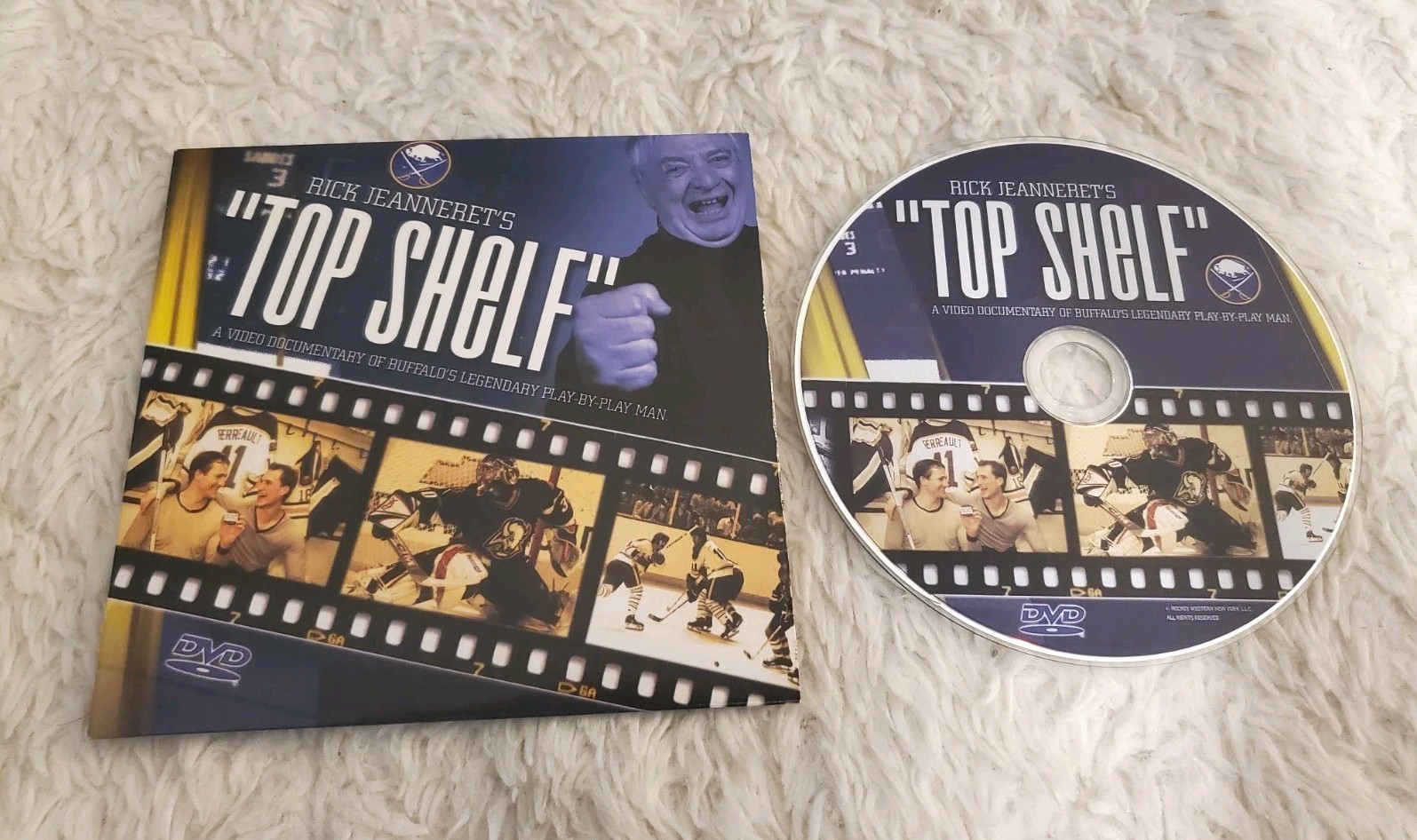RICK JEANNERET’S “Top Shelf” DVD BUFFALO SABRES Very Good CARDBOARD SLEEVE