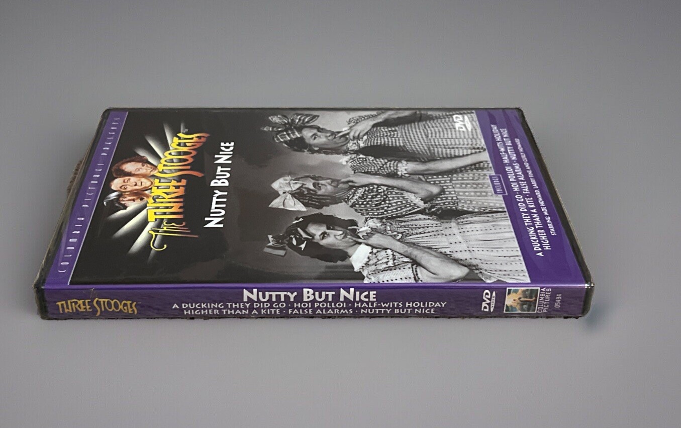 The Three Stooges: Nutty But Nice Columbia Pictures DVD 105 Minutes – NEW SEALED