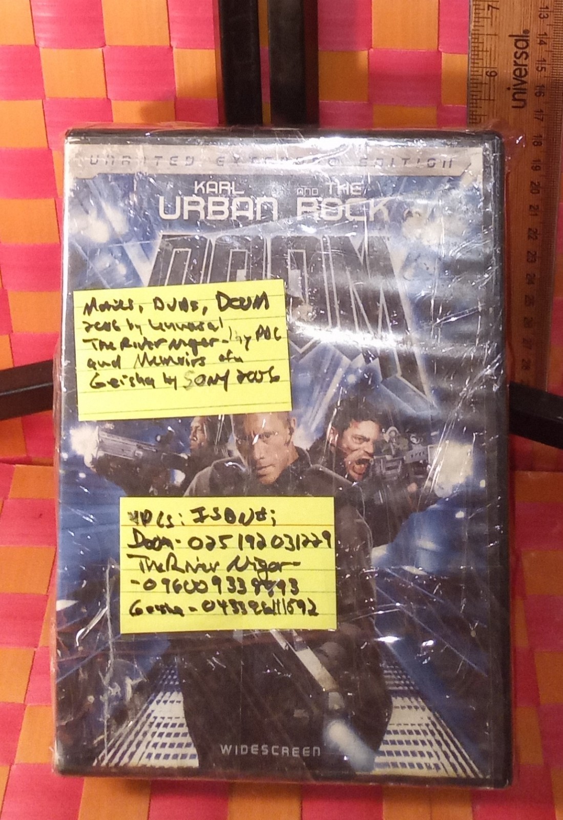 Movies, DVD, 3 pcs, Doom 2006 by Universal, The River Niger by PDC and Memoirs o