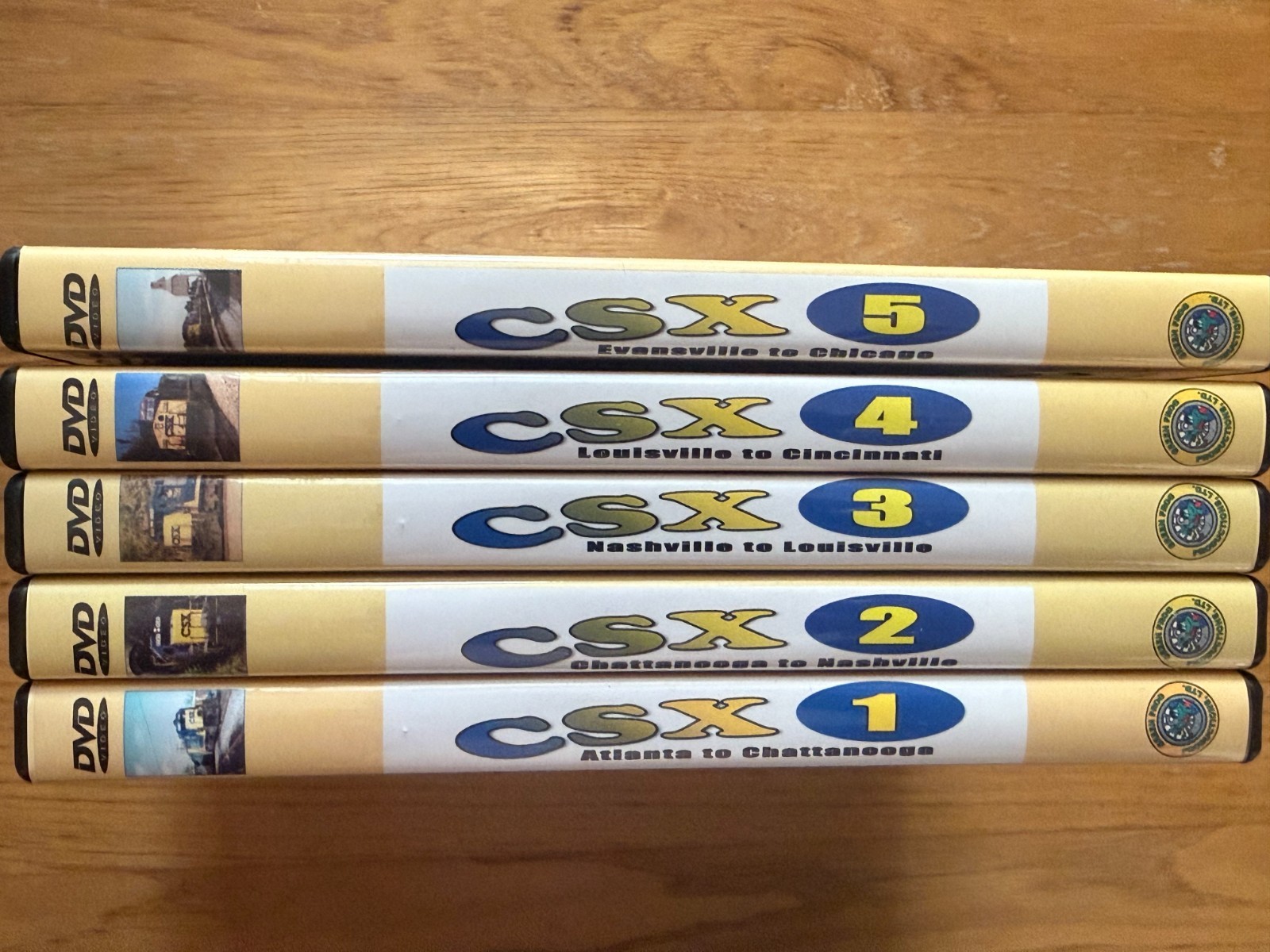 CSX in the 1990’s #1-5 5DVD Train Railroad Railfan EXTREMELY RARE OOP Chessie