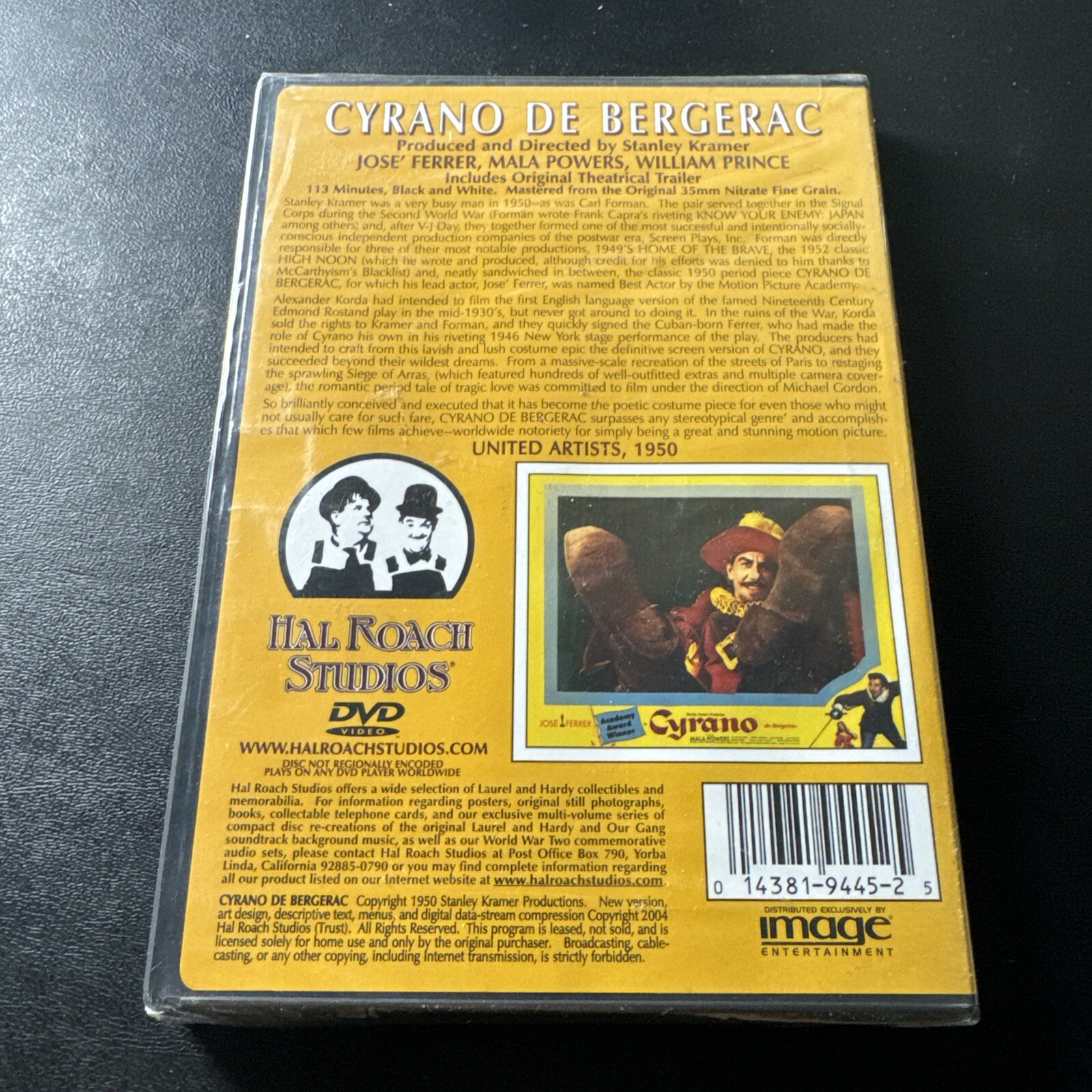 Cyrano De Bergerac DVD Black & White 113 Minutes New