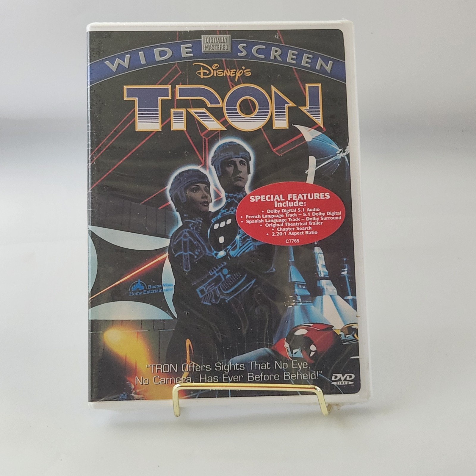 Tron (DVD, 1982) Digitally Mastered, Widescreen Edition OOP 1st edition Print