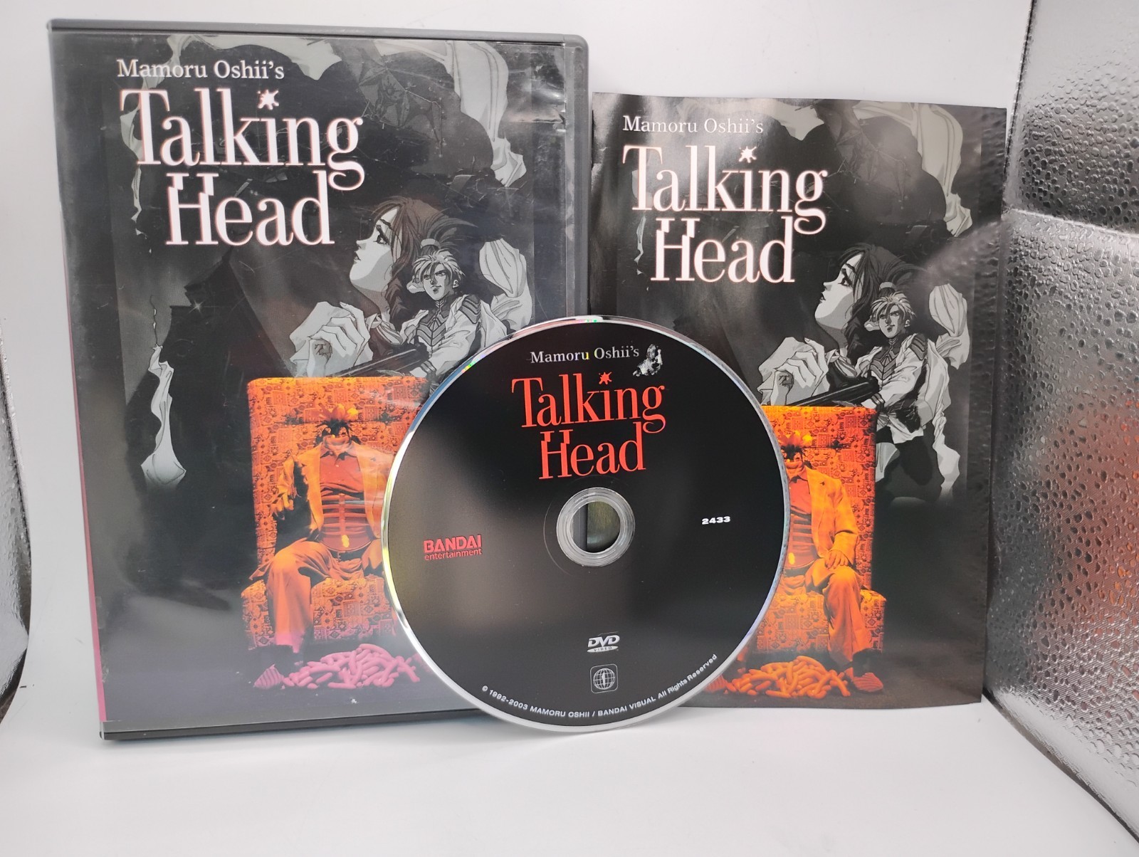 Talking Head DVD – Mamoru Oshii – Anime – Bandai Entertainment – VERY RARE – HTF