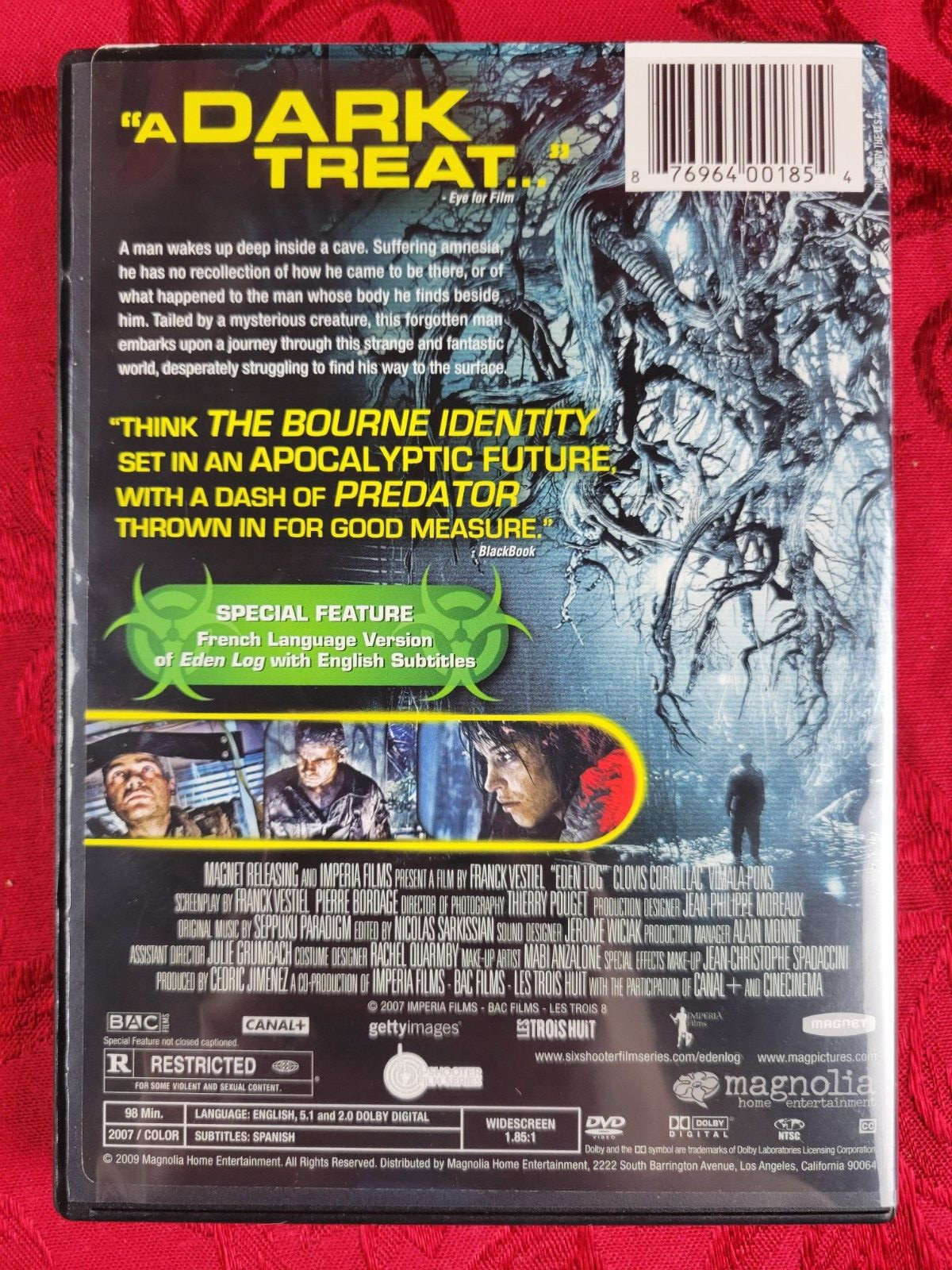 EDEN LOG (2009) MAGNOLIA HOME ENT., Frank Vestiel, Clovis Cornillac
