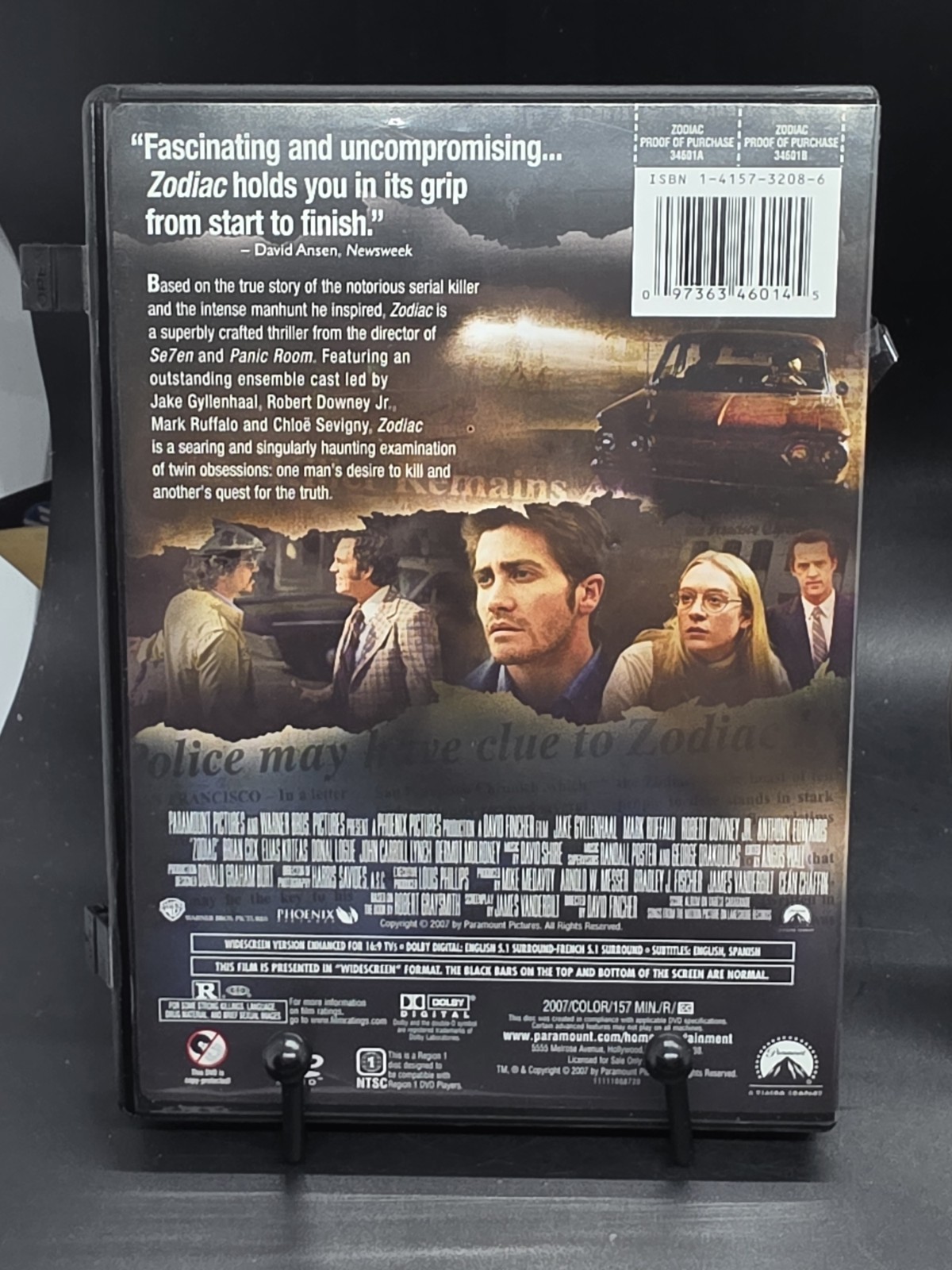 Zodiac (Widescreen DVD) Mark Ruffalo Jake Gyllenhaal Robert Downey Jr