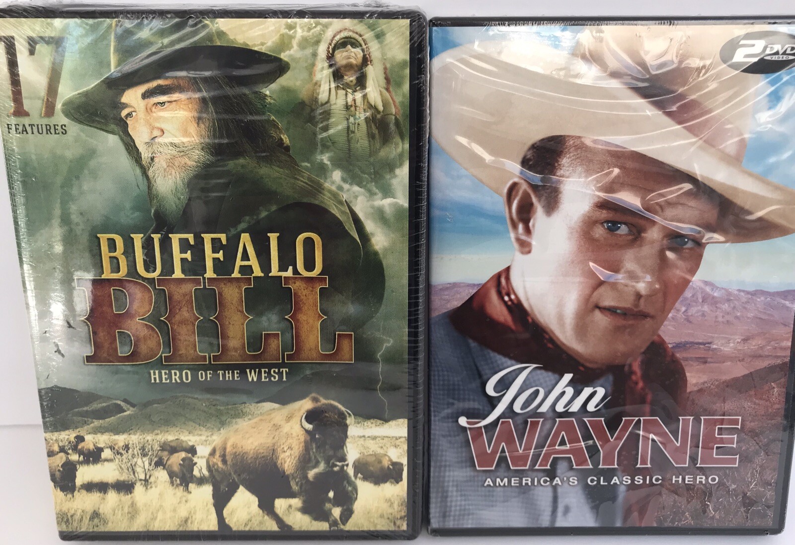 New John Wayne Buffalo Bill Classic Western Collection DVD’s 18+ hours Movies