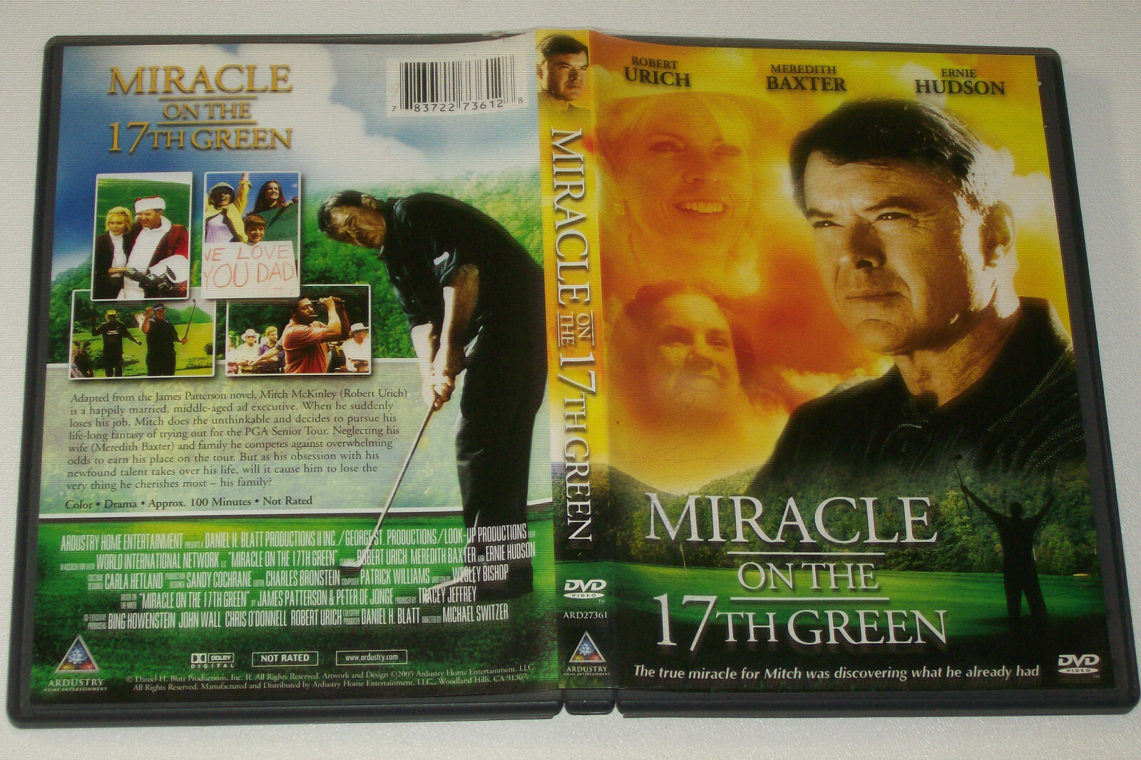 Miracle on the 17th Green (DVD, 2005 Ardustry) Rpbert Urich, Meredith Baxter