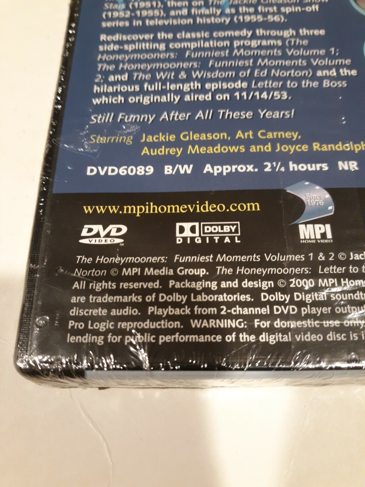 The Very Best of the Honeymooners (DVD, 2000) brand new and sealed!