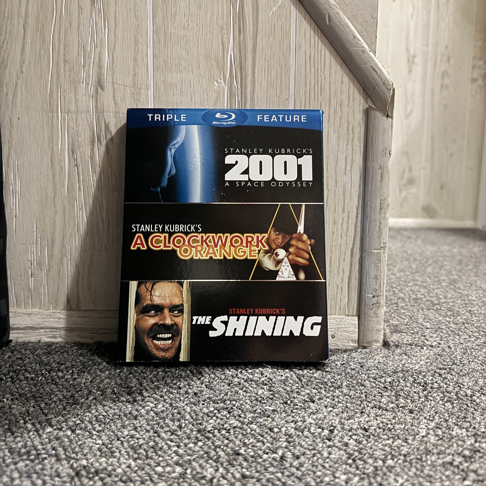 The Shining A Clockwork Orange 2001 Space Odyssey Blu-Ray Kubrick Triple Feature