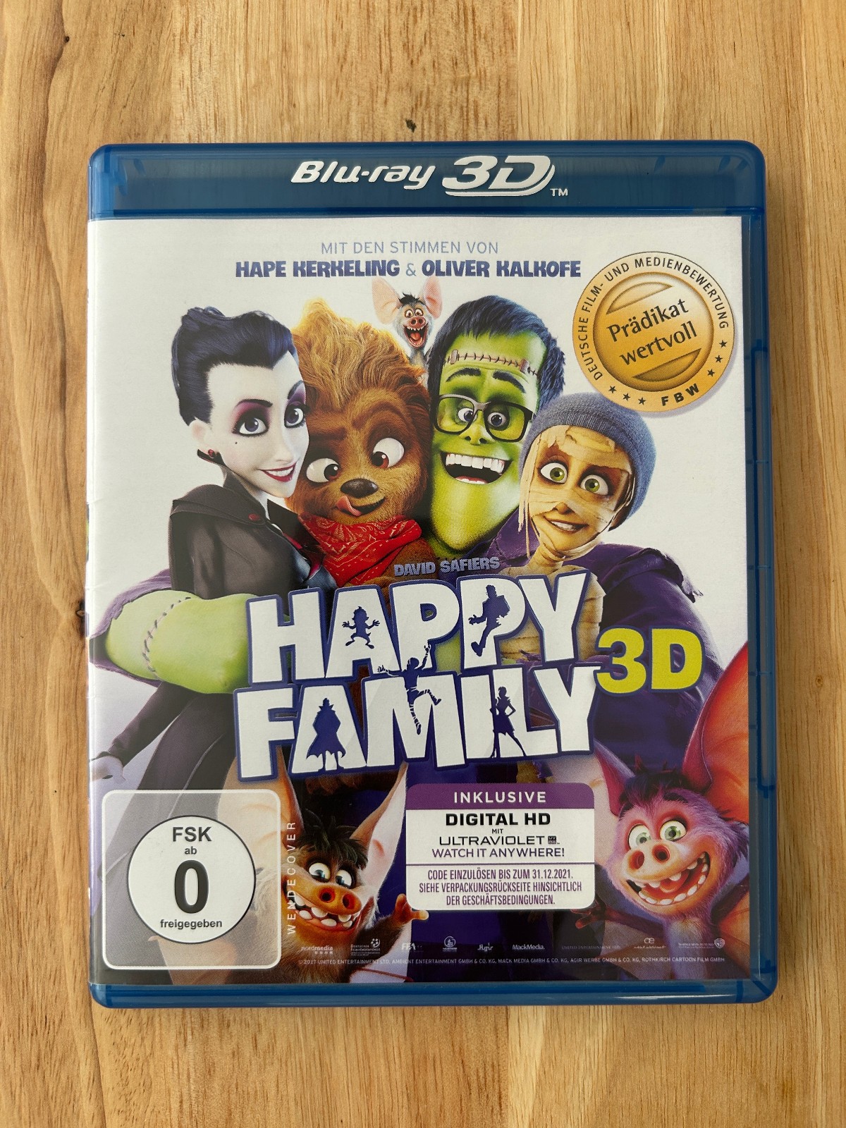 Happy Family AKA Monster Family (3-D Blu-ray) English audio,German rel, OOP 2017