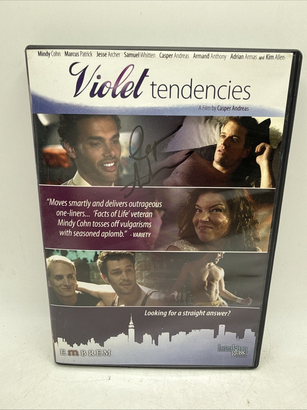 VIOLET TENDENCIES 2010 Gay DVD Breaking Glass Casper Andreas Mindy Cohn