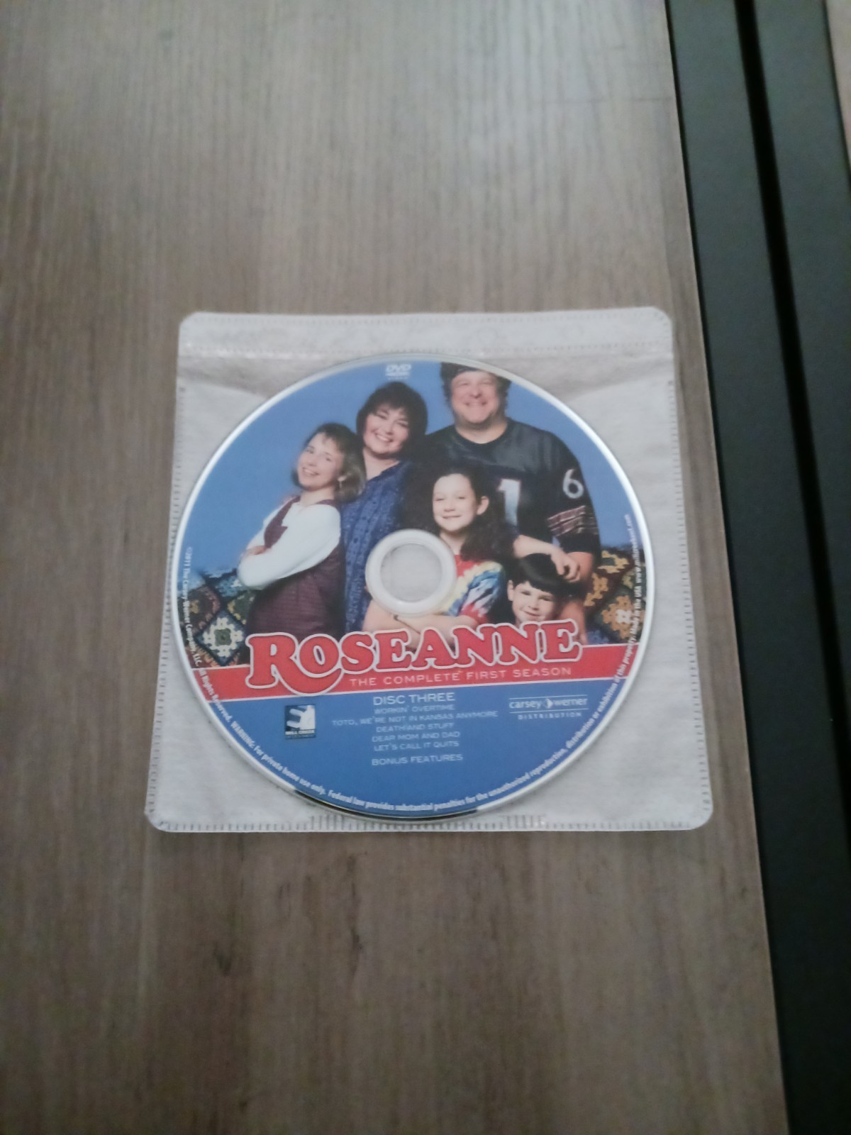 TESTED REPLACEMENT DISC Roseanne Season 1 Disc 3 Mill Creek Version Barr Goodman