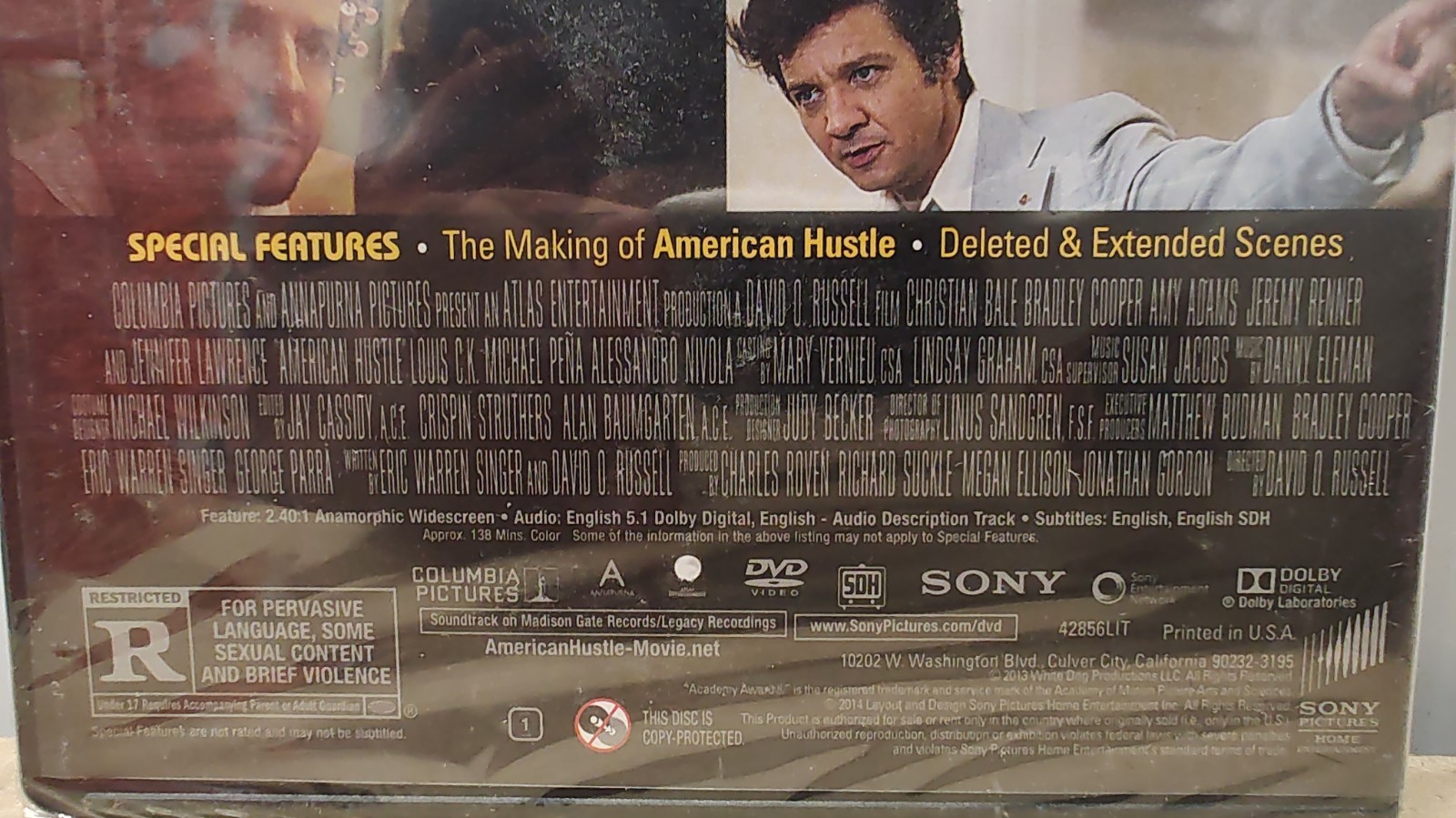 American Hustle Special Edition DVD [NEW] Dark Humor Crime Widescreen Region 1