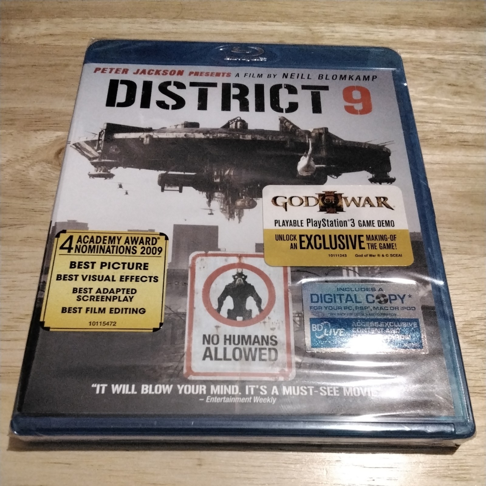District 9 (Blu-Ray, 2009) NEW SEALED!