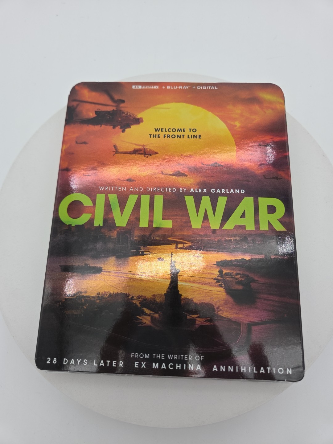 Civil War (4K Ultra HD, Blu-ray + Digital 2024) Alex Garland Film Slipcover New