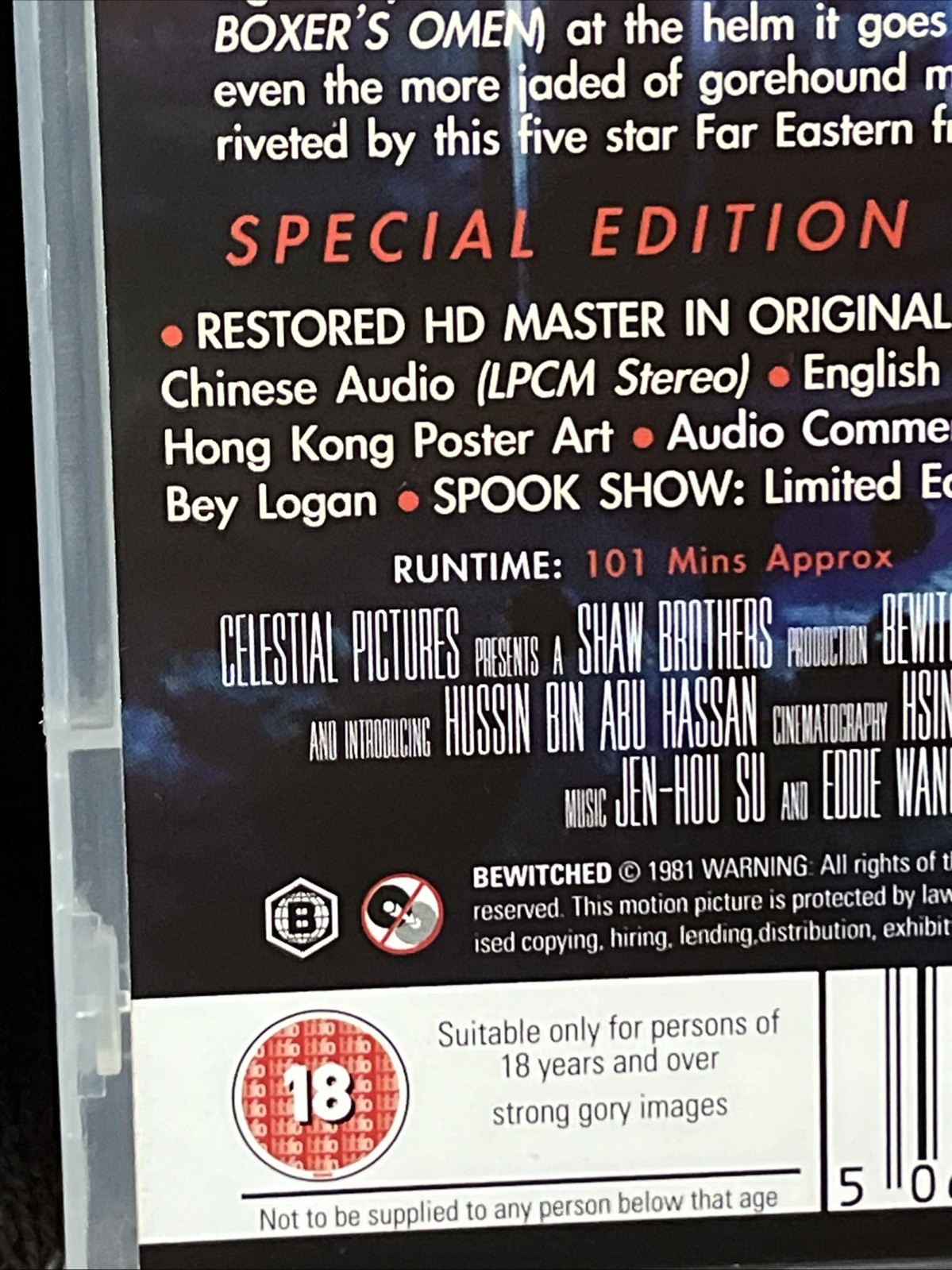 Bewitched 88 Films Ltd Ed OOP Blu Ray Booklet + Slip Shaw Bros REG B Horror 🔥🔥