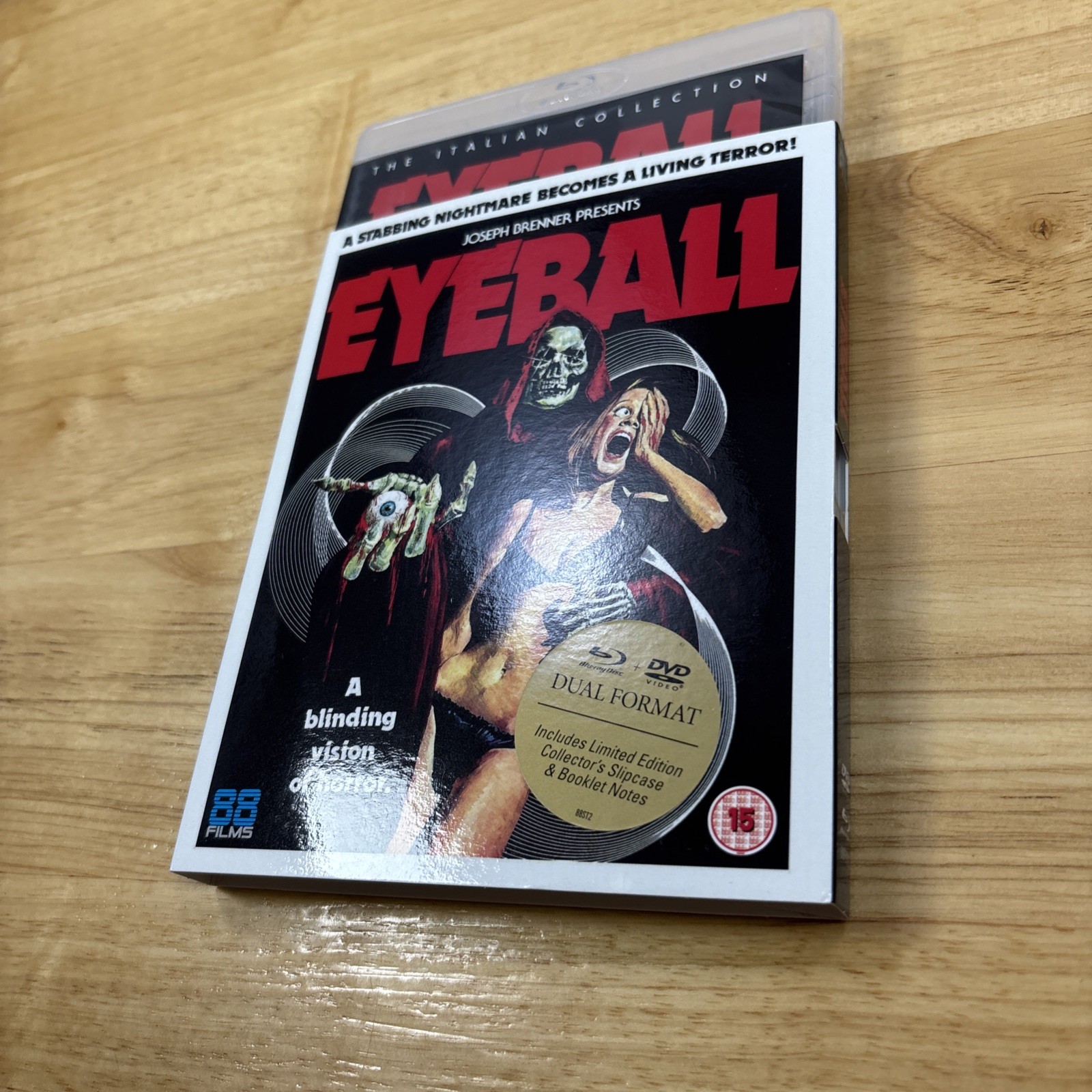 EYEBALL – 1975 (Blu-ray, DVD, Region Free, 88 Films) Slipcover Booklet Cards OOP