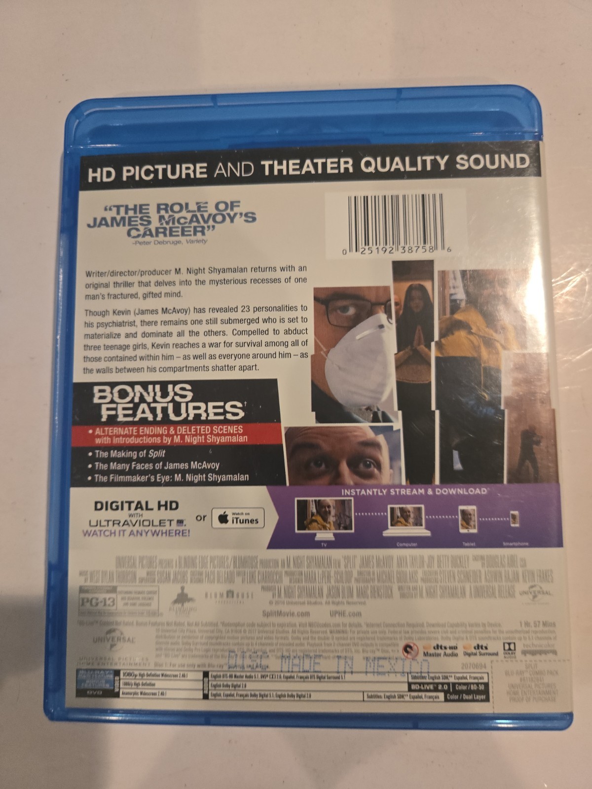 Split (Blu-ray, 2016)