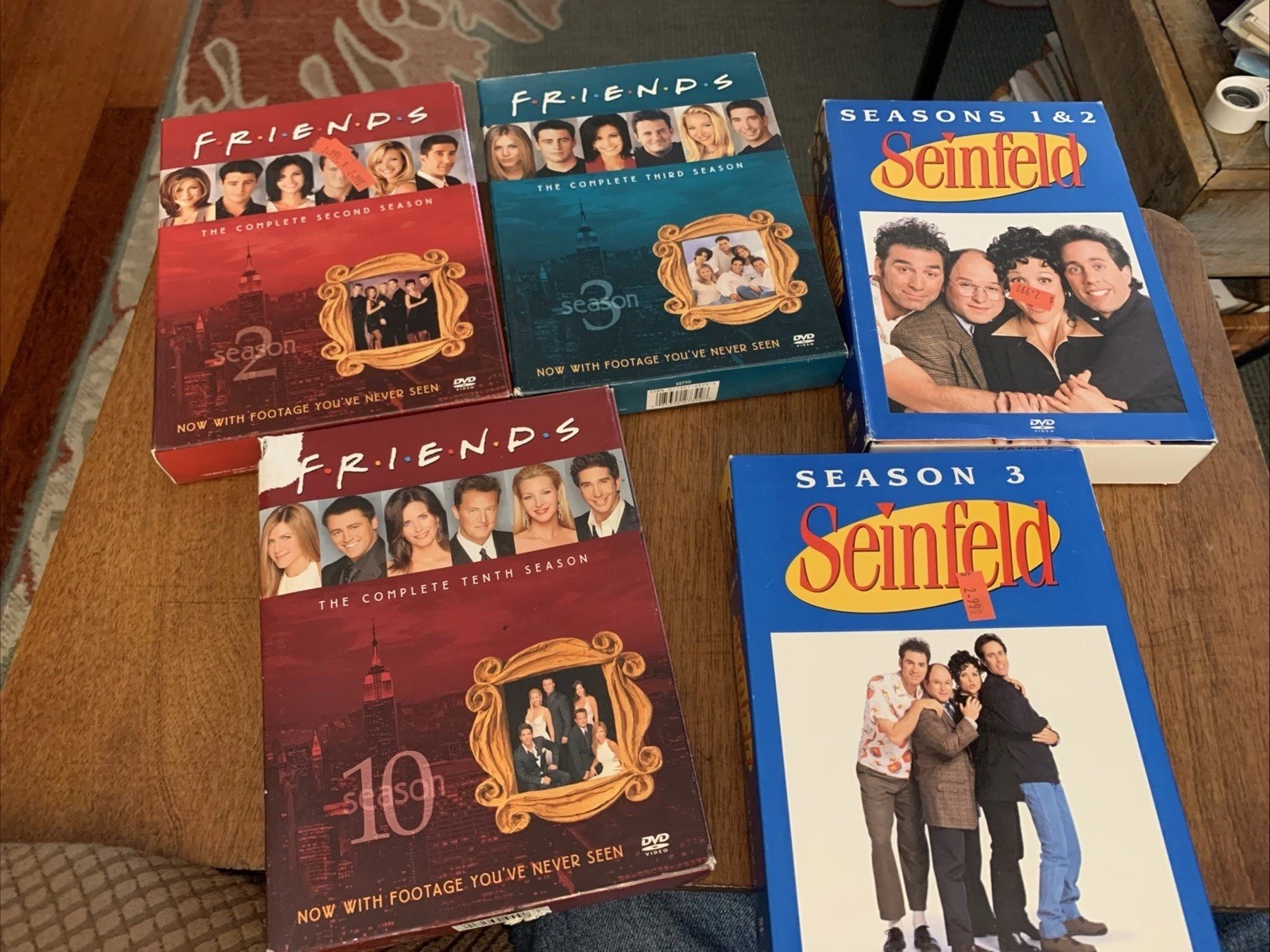 Seinfeld (DVD) Seasons 1-2-3, Friends (DVD) Seasons 2-3-10 Used Good