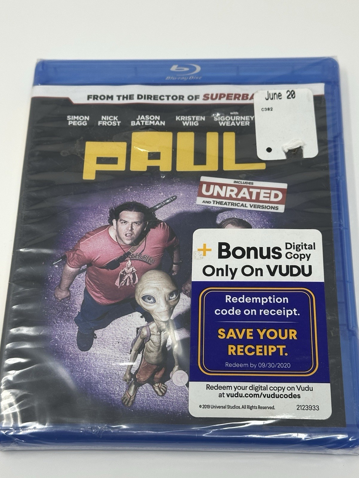 PAUL Unrated Blu-ray + DVD Seth Rogen Simon Pegg -Brand NEW, SEALED!!!