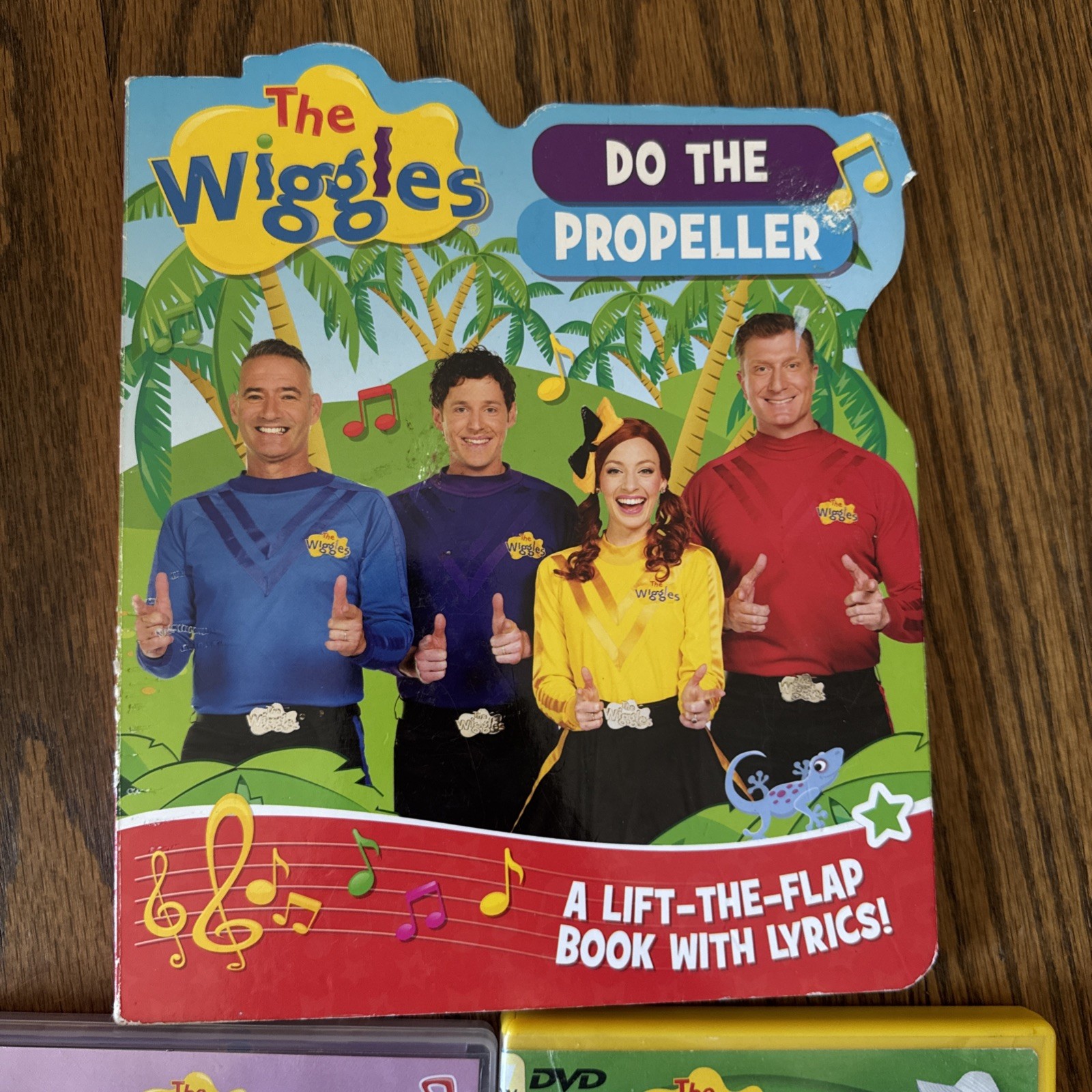 The Wiggles Lot DVD Nursery Rhymes 2 Yummy Do The Propeller Lift Flap Board Book