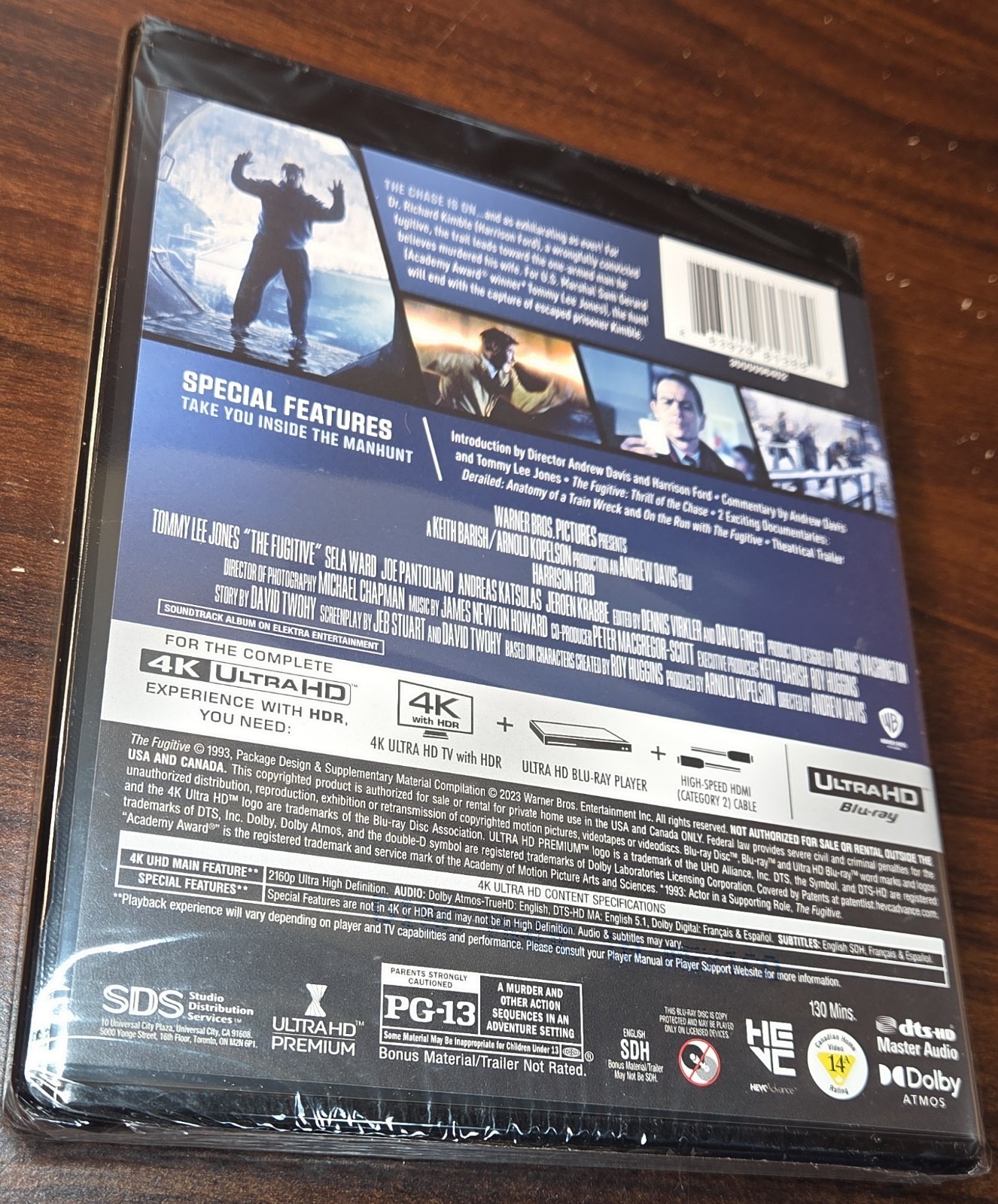 The Fugitive 1993 (4K UHD) Brand NEW (Sealed)-Free Shipping with Tracking