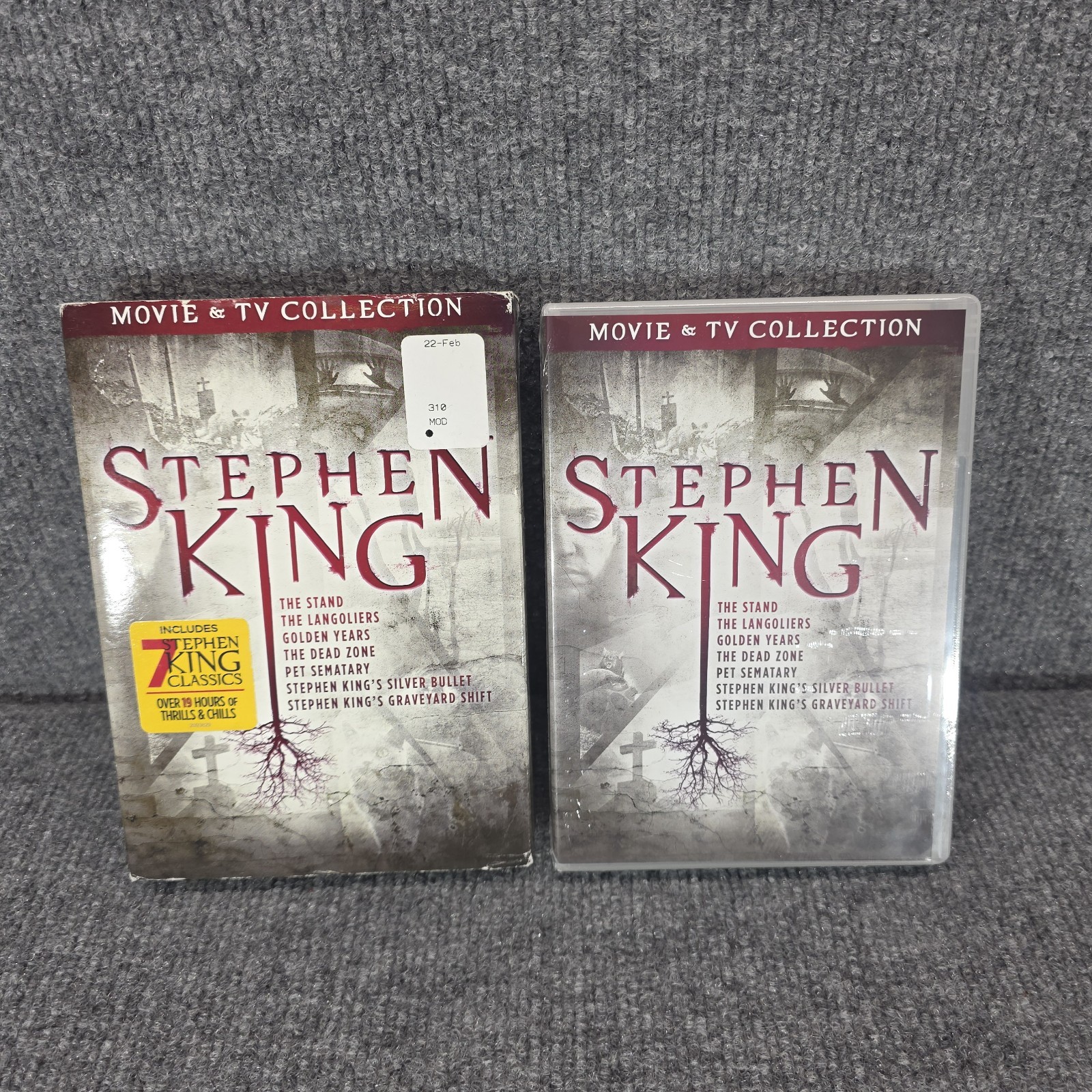 Steven King Movie & TV Collection 7 classic movies 9 disc DVD set