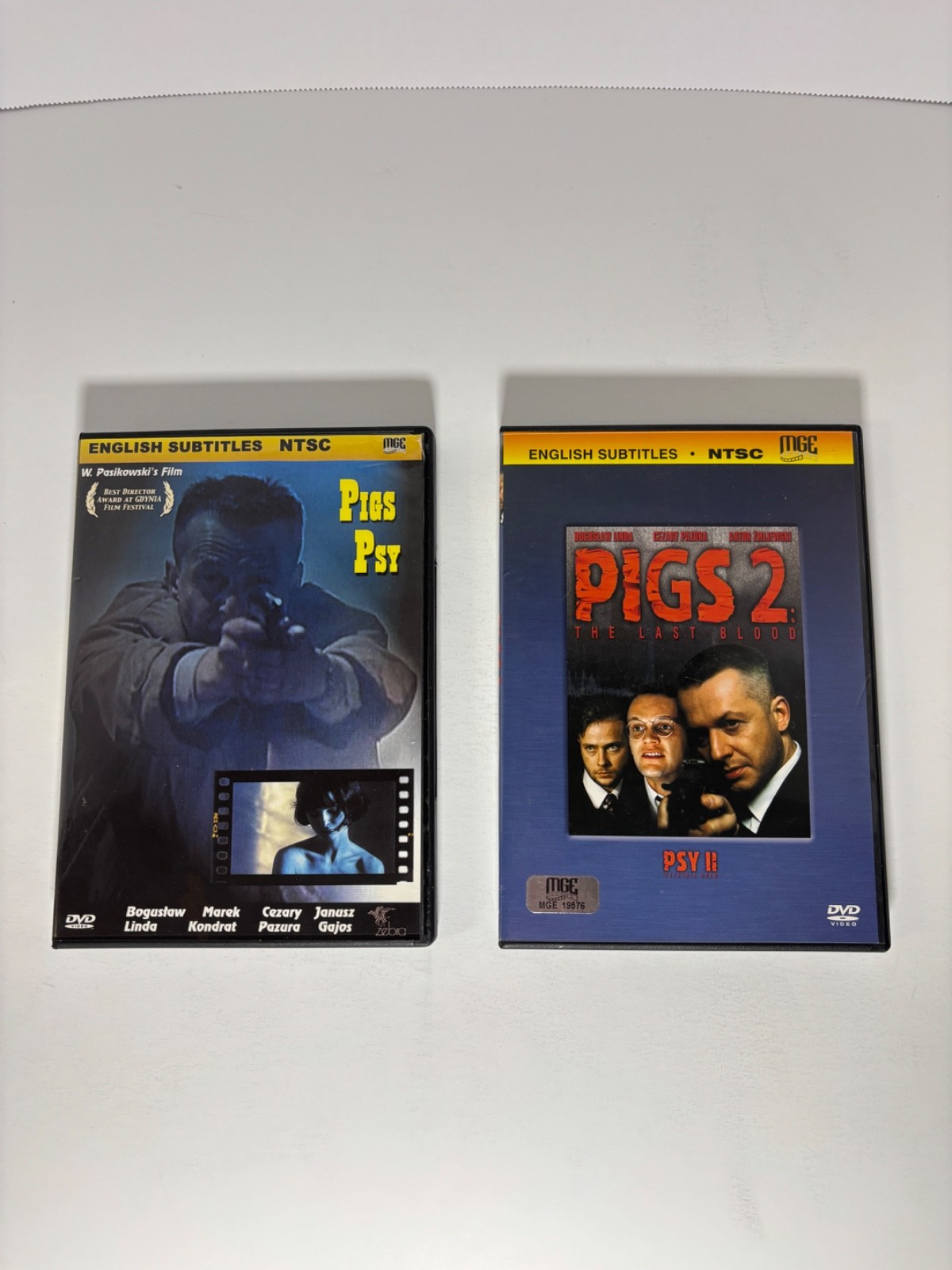 Pigs Psy I and II 1991-1999 NTSC Boguslaw Linda English subs Excellent condition