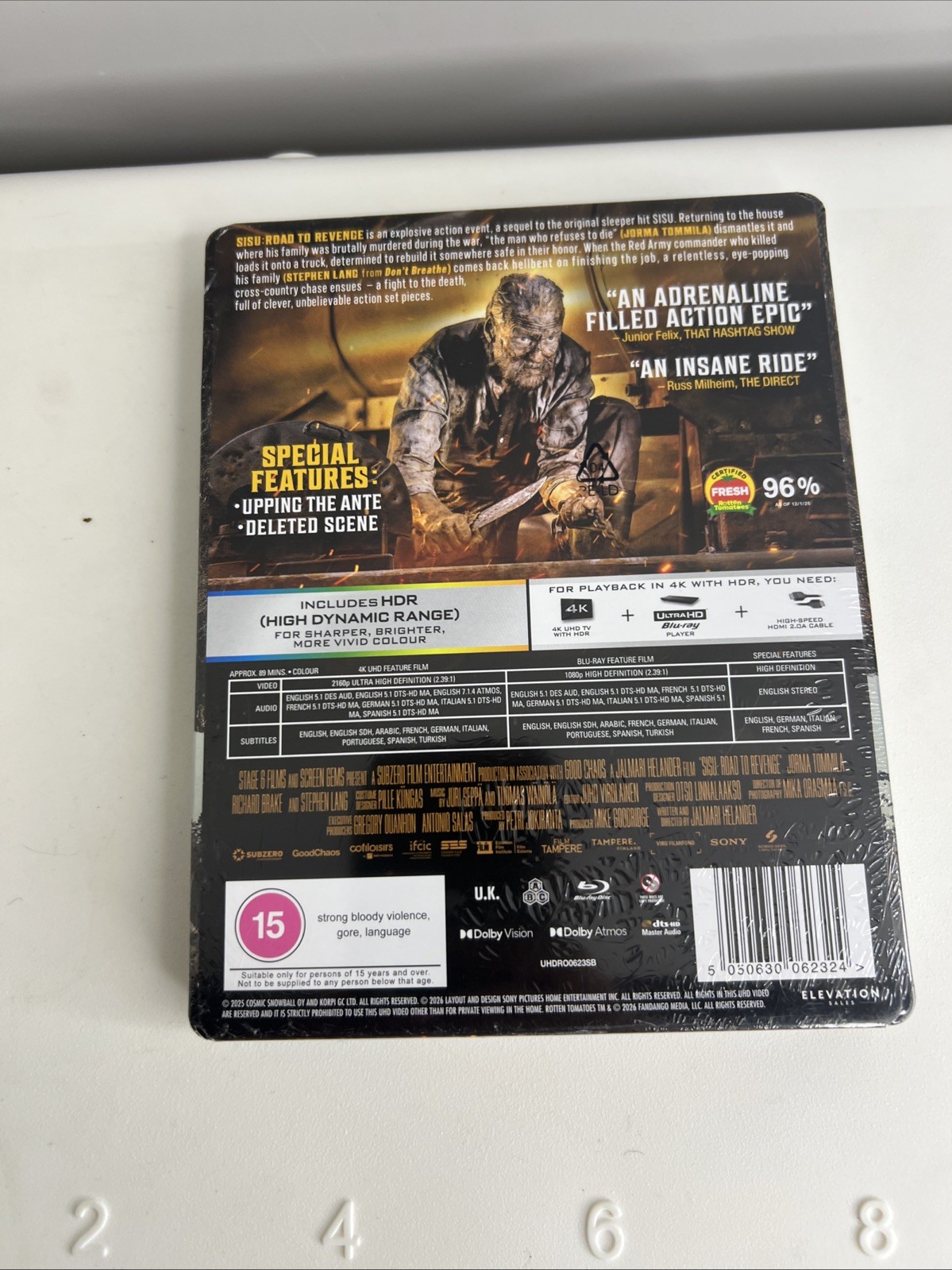 Sisu: Road to Revenge Limited Edition 4K UHD Steelb (4K UHD Blu-ray) (UK IMPORT)