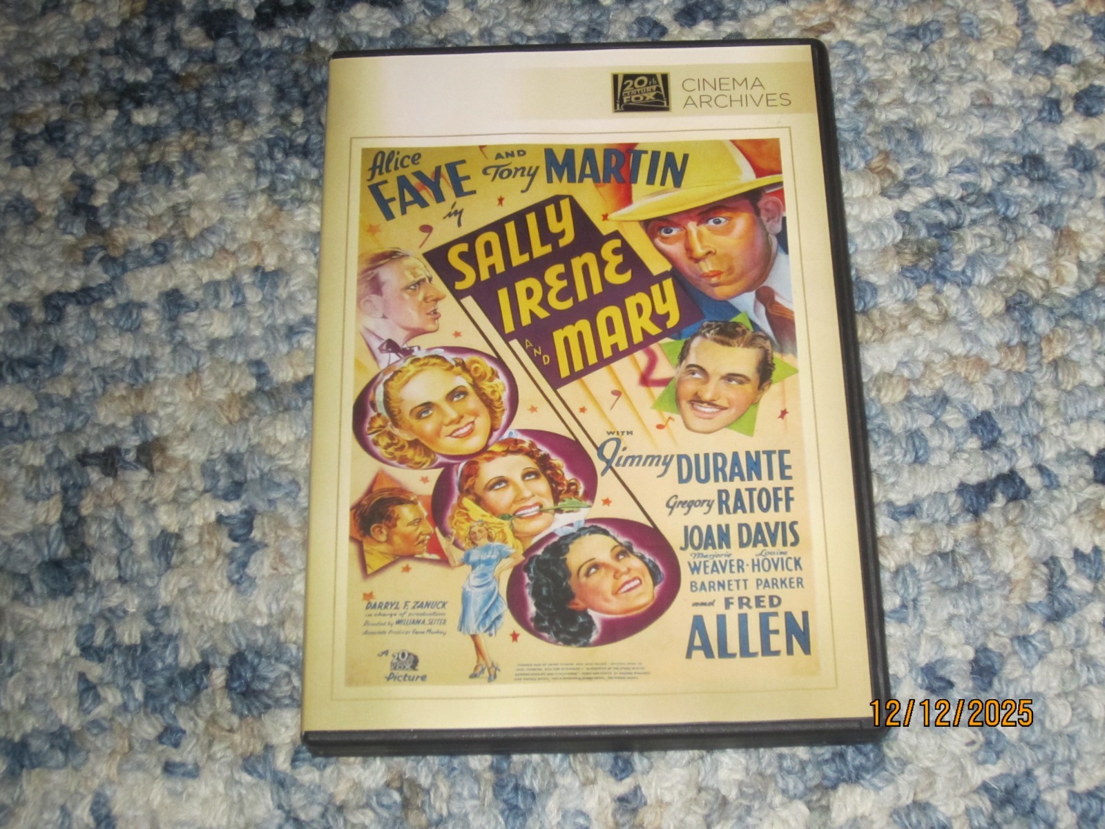 SALLY, IRENE & MARY DVD -1938- Fox Cinema Archives – Alice Faye , Tony Martin
