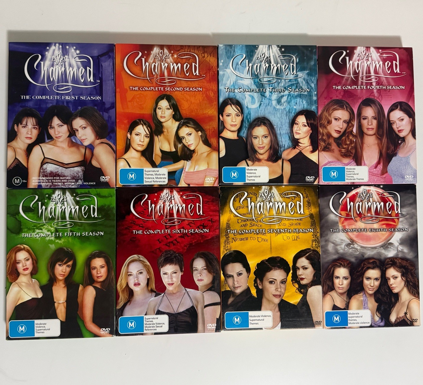 Charmed Complete Seasons 1-8 DVD Box Set Region 4 PAL All 8 Seasons Paramount AU