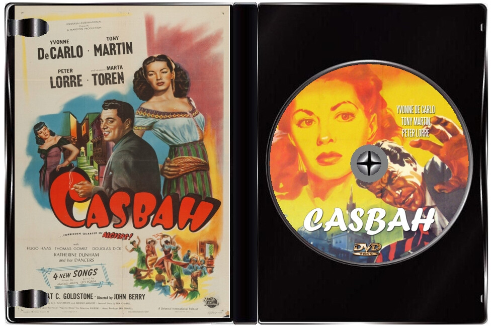 Casbah 1948 DVD – Yvonne De Carlo, Peter Lorre, Tony Martin