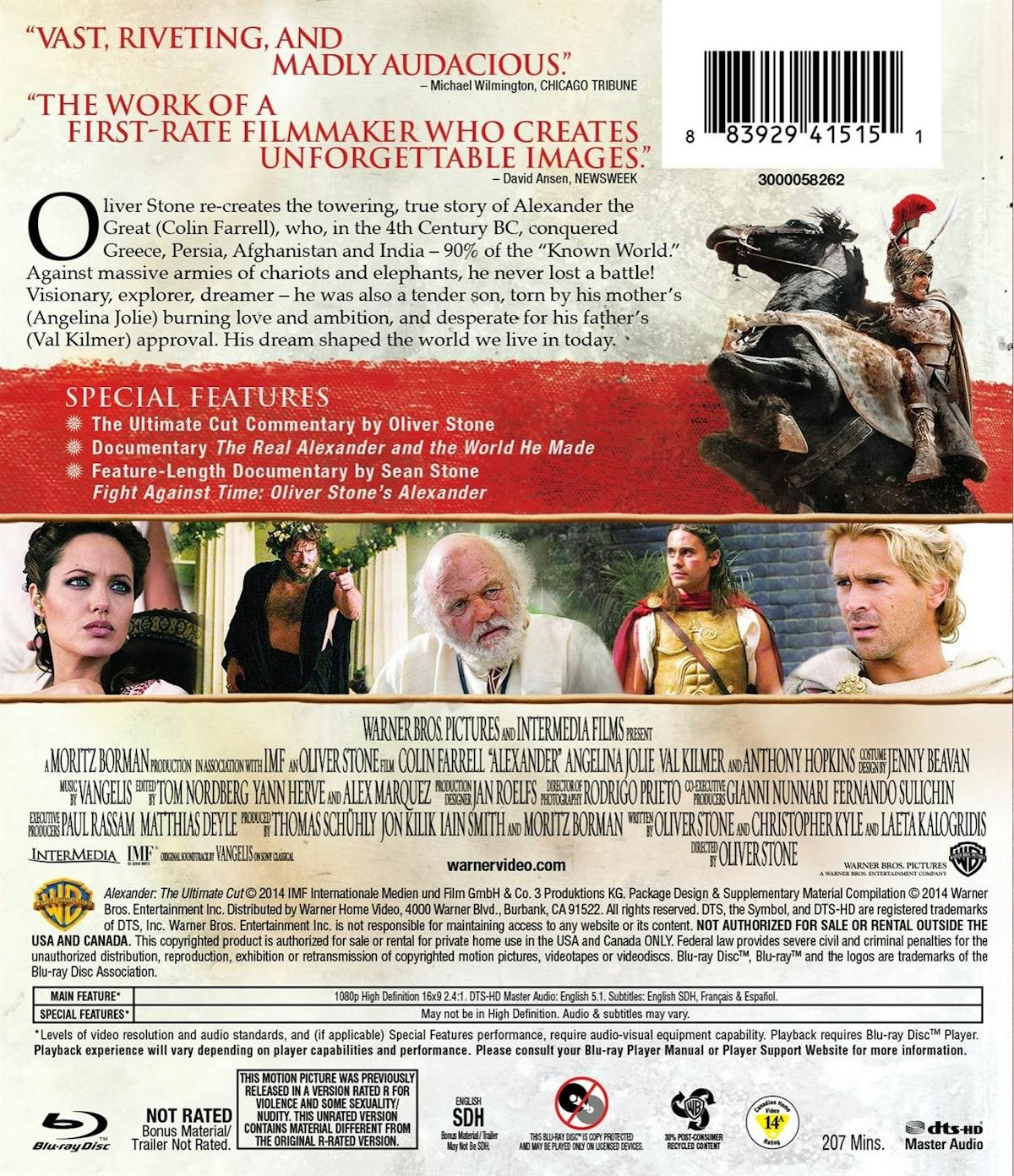 Alexander The Ultimate Cut Blu-ray Gary Stretch NEW
