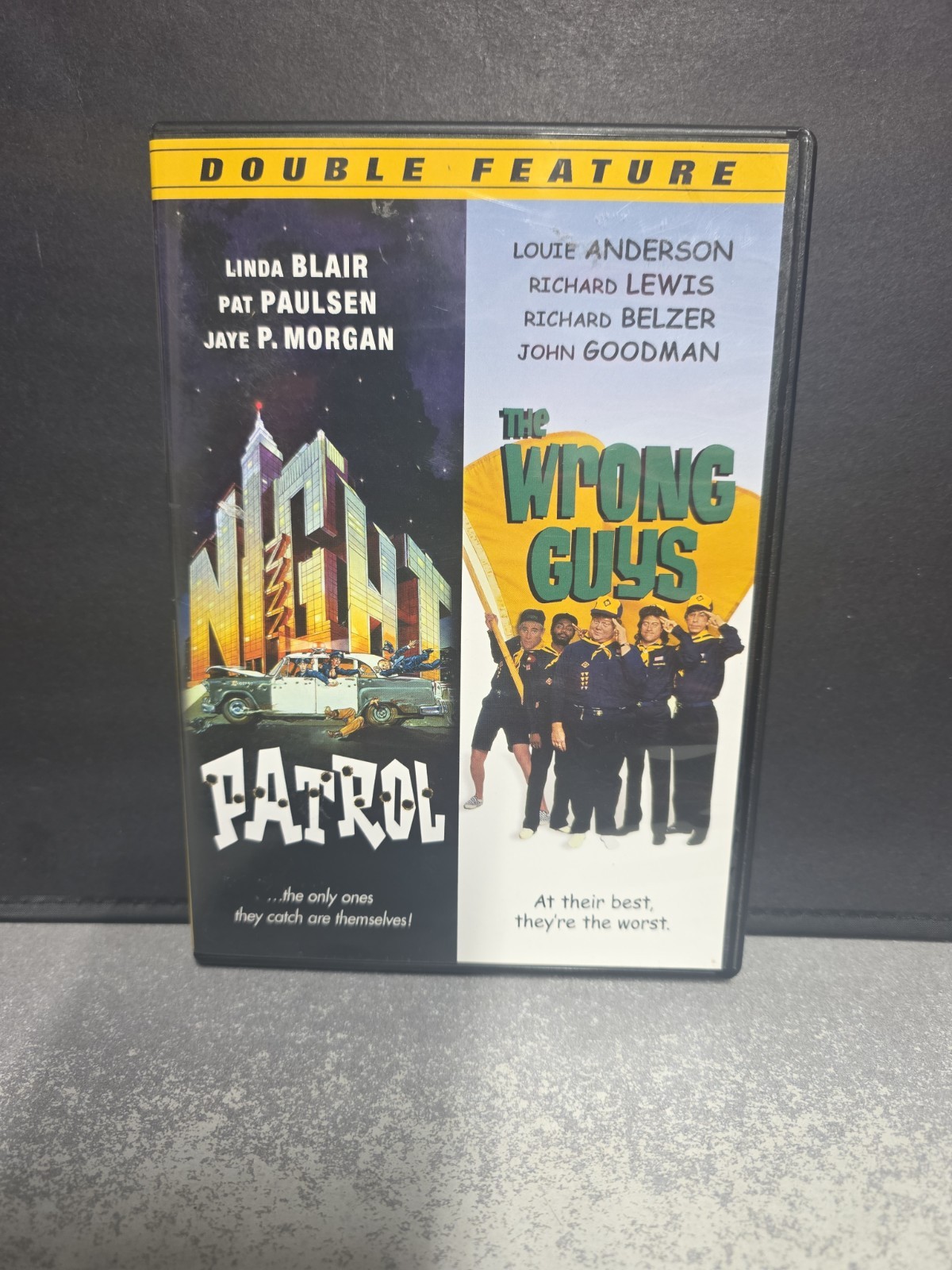 NIGHT PATROL/THE WRONG GUYS-DVD-JOHN GOODMAN,LOUIE ANDERSON-OOP, Very Good