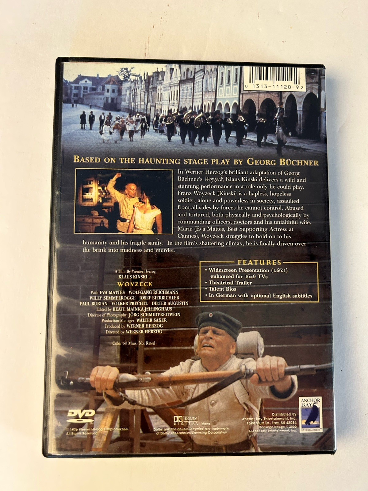 Woyzeck DVD Werner Herzog Klaus Kinski German Language with English Subtitles