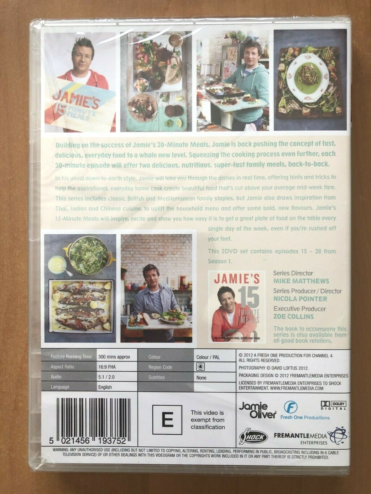 JAMIE OLIVER ~ JAMIE’S 15 MINUTE MEALS VOLUME 2 ~ NEW/SEALED PAL DVD ~ 300 MINS