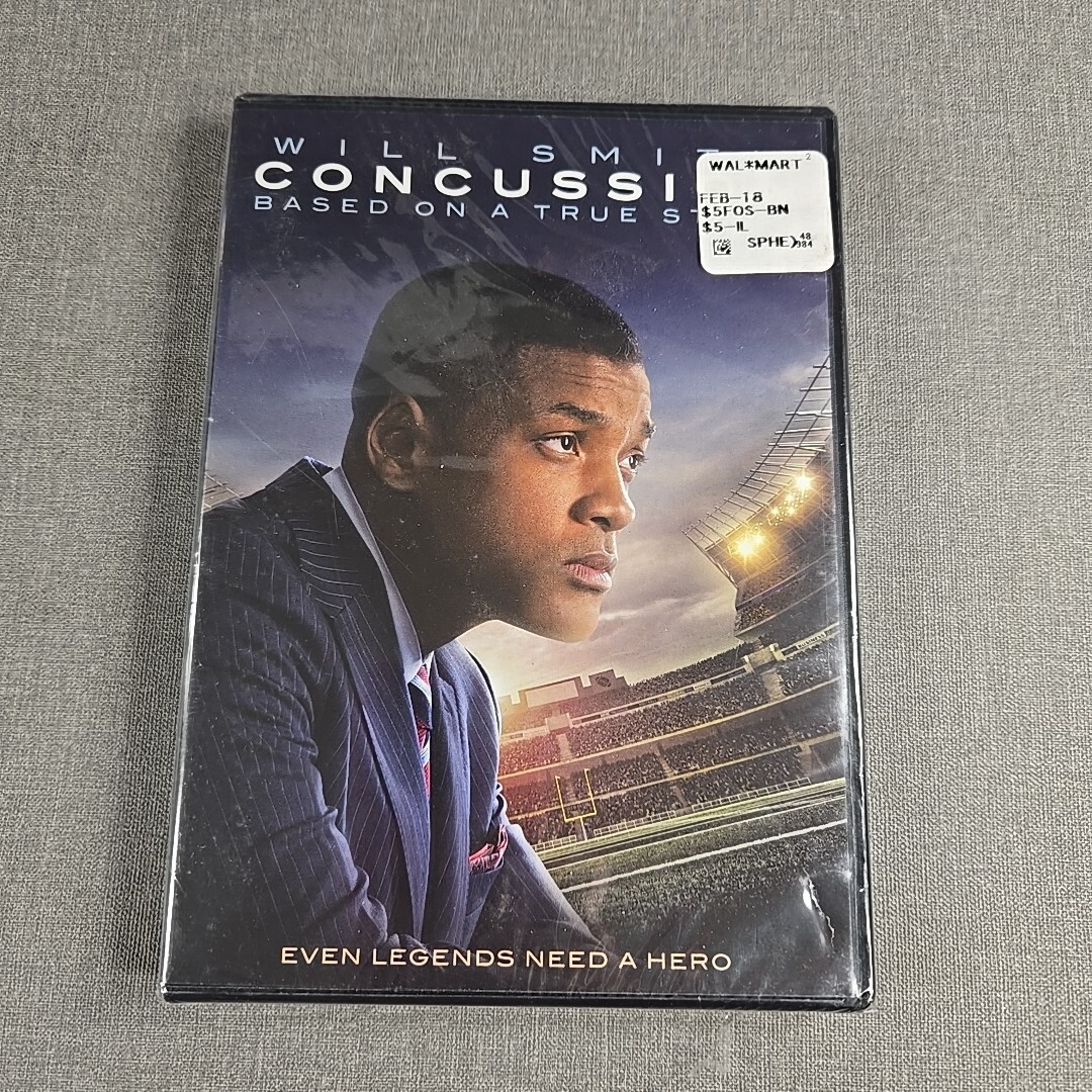 Concussion DVD 2015 Will Smith Alec Baldwin Albert Brooks NEW