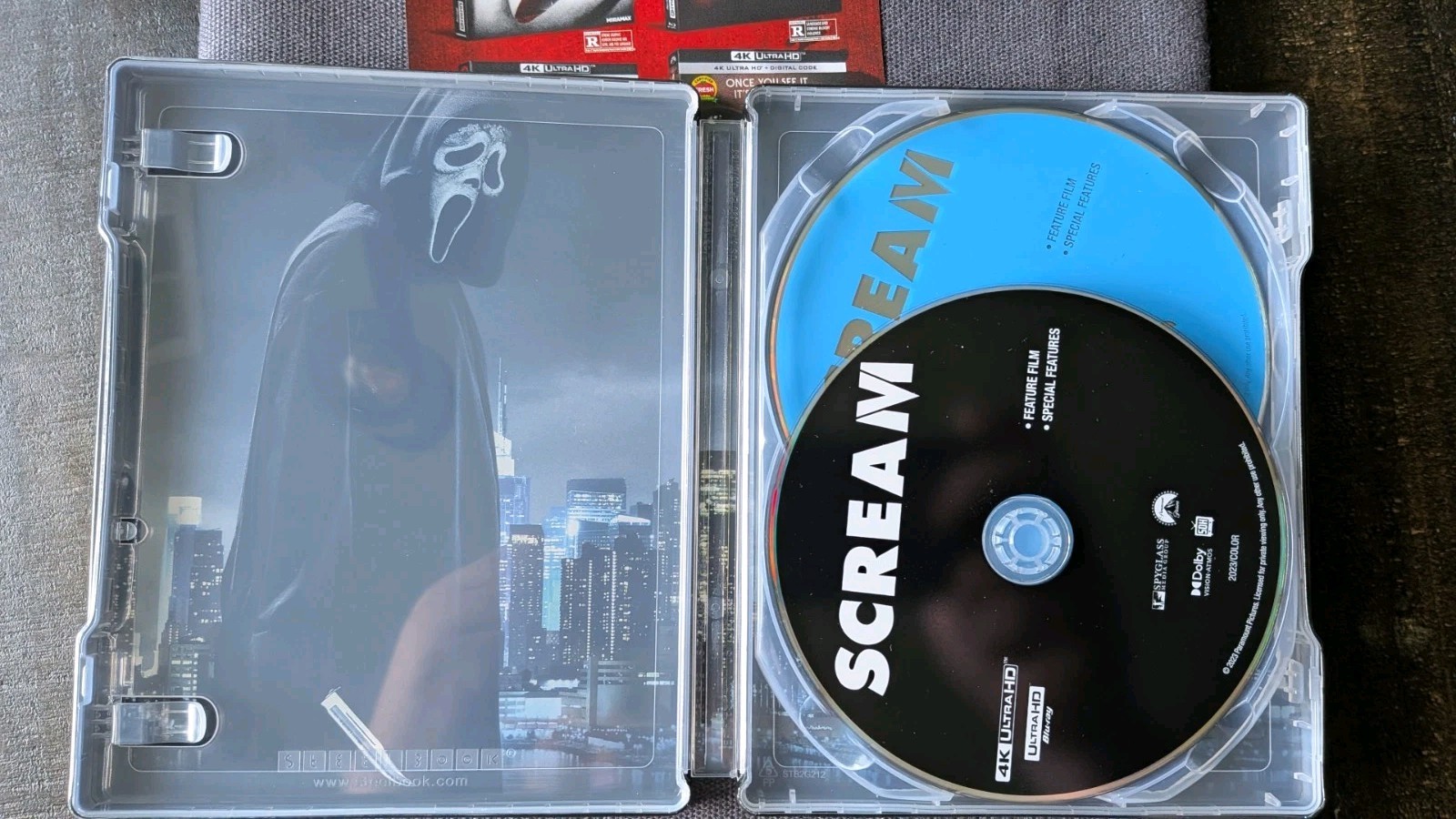 Scream VI 6 (4K UHD + Blu-ray) RARE OOP US Steelbook w/ J-Card No Digital Code