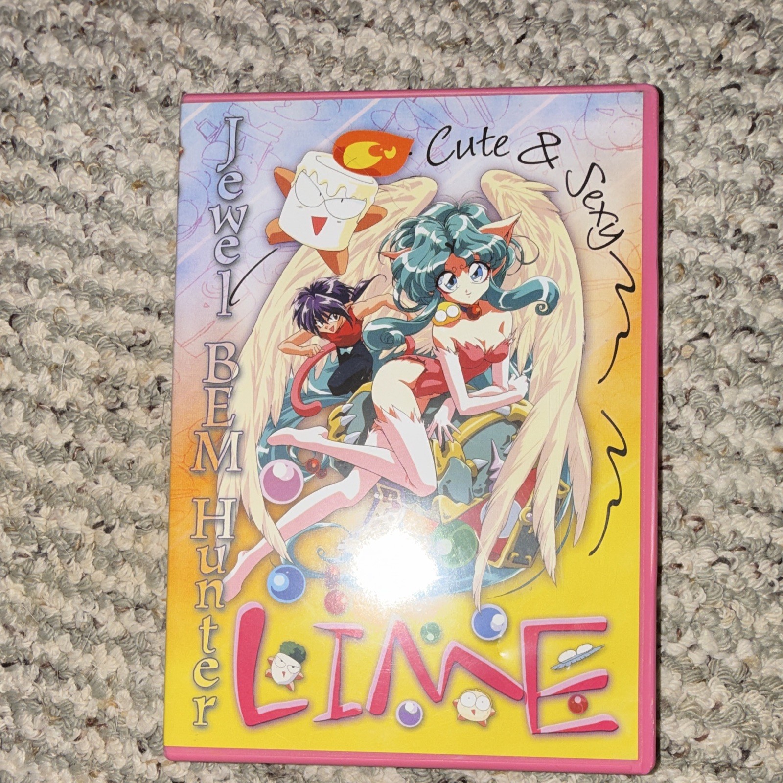 Jewel Bem Hunter Lime DVD Anime Animation “Cute & Sexy” Pink Tall DVD Case